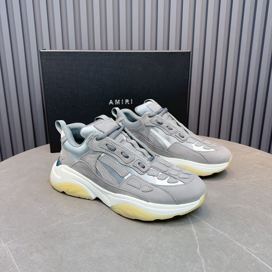 Amiri Bone Runner 'Grey' - FashionPlug