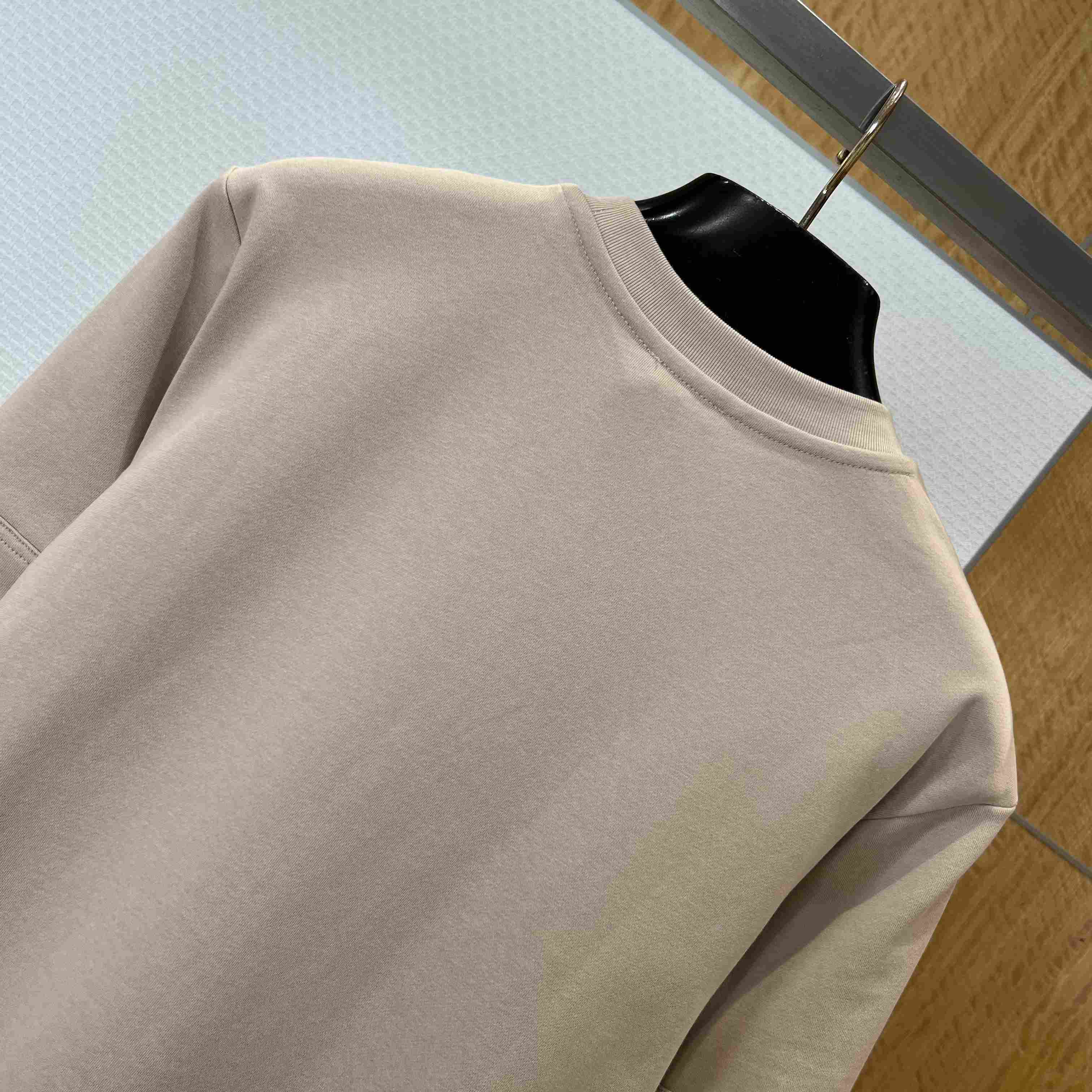 Moncler Leather-Trimmed Cotton T-Shirt - FashionPlug