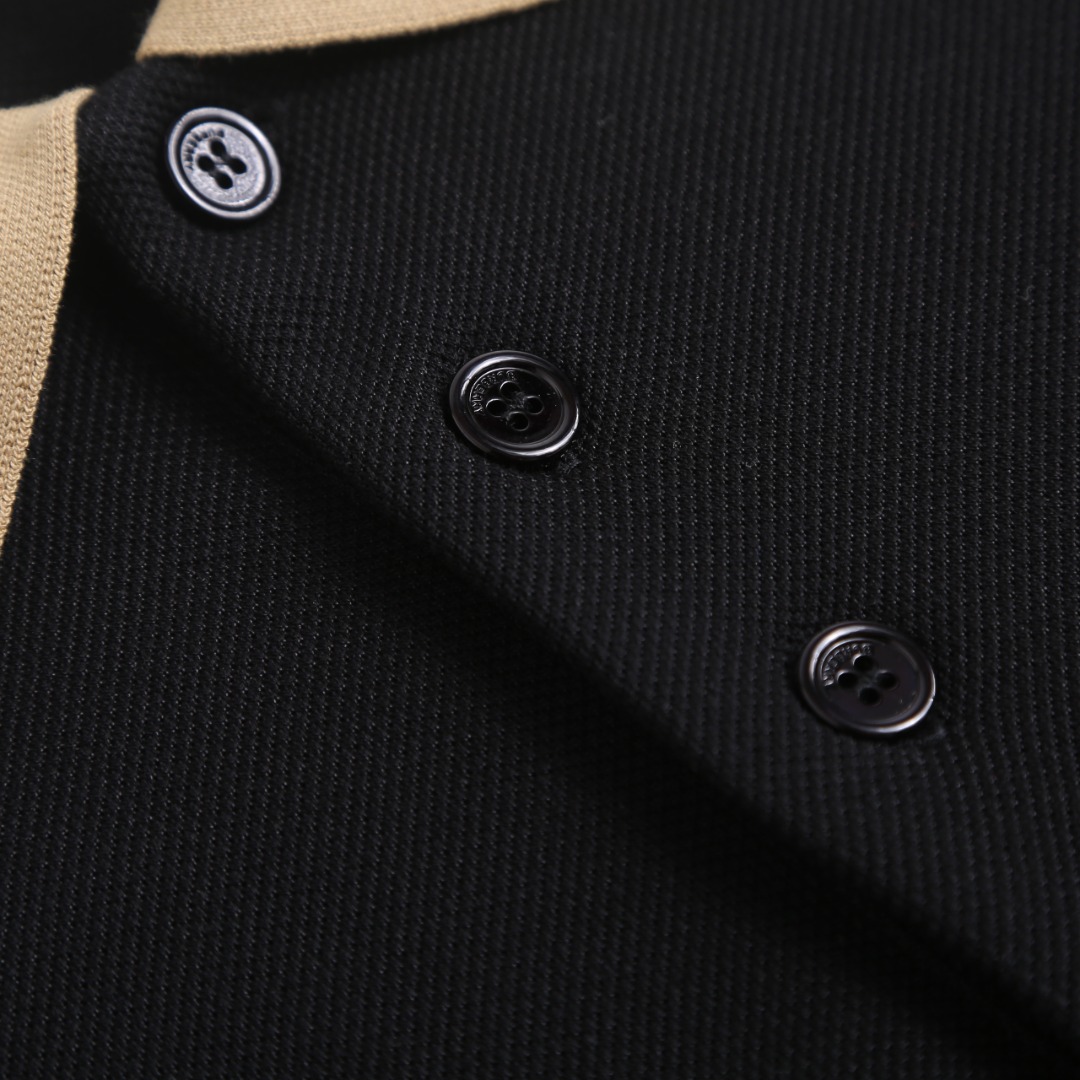 Burberry Logo Collar Cotton Polo Shirt - FashionPlug