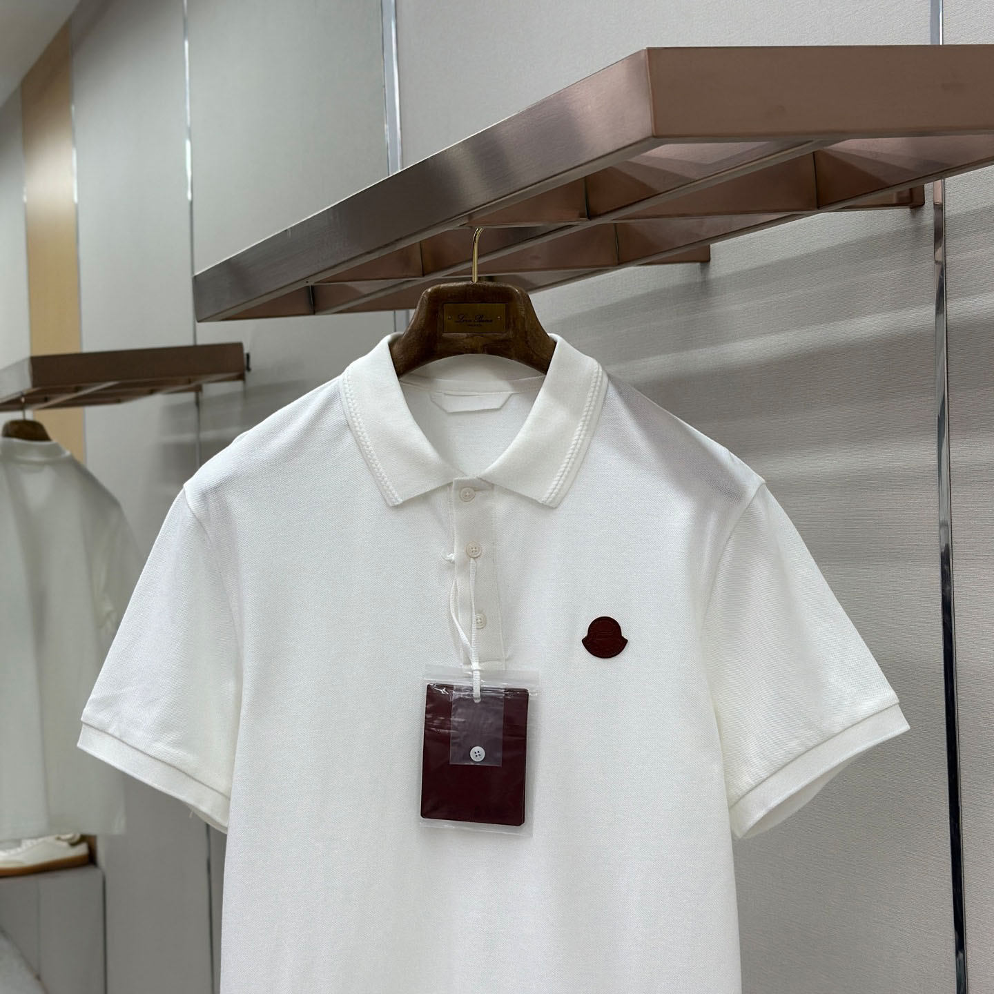 Moncler Logo Cotton Piquet Polo Shirt - FashionPlug