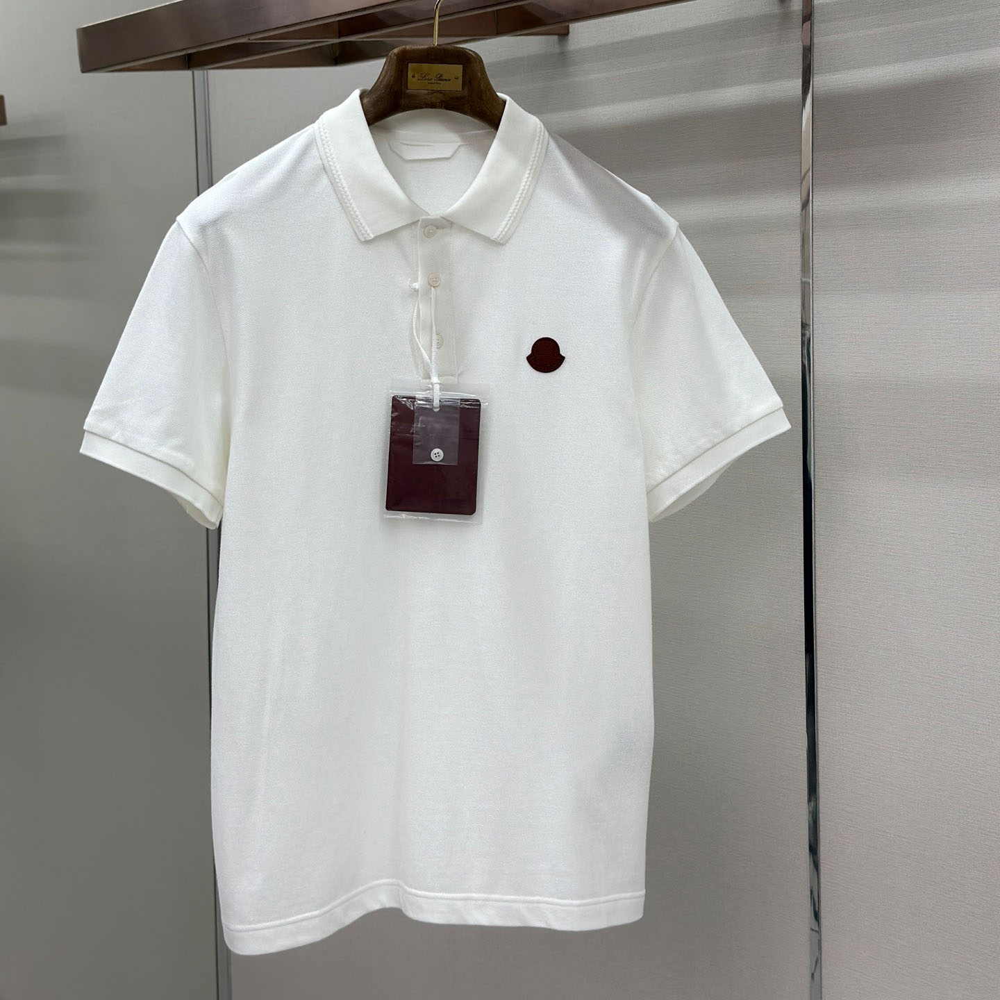 Moncler Logo Cotton Piquet Polo Shirt - FashionPlug