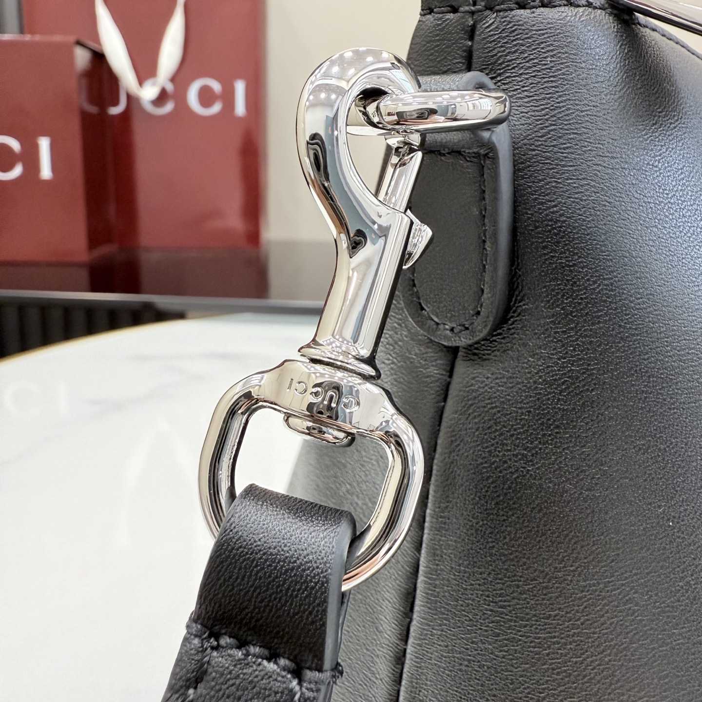 Gucci Web Trademark Medium Pouch - FashionPlug