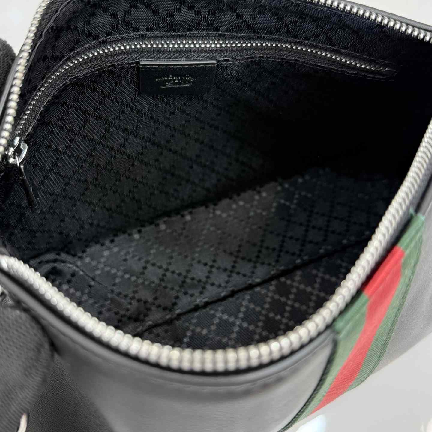 Gucci Web Trademark Medium Pouch - FashionPlug
