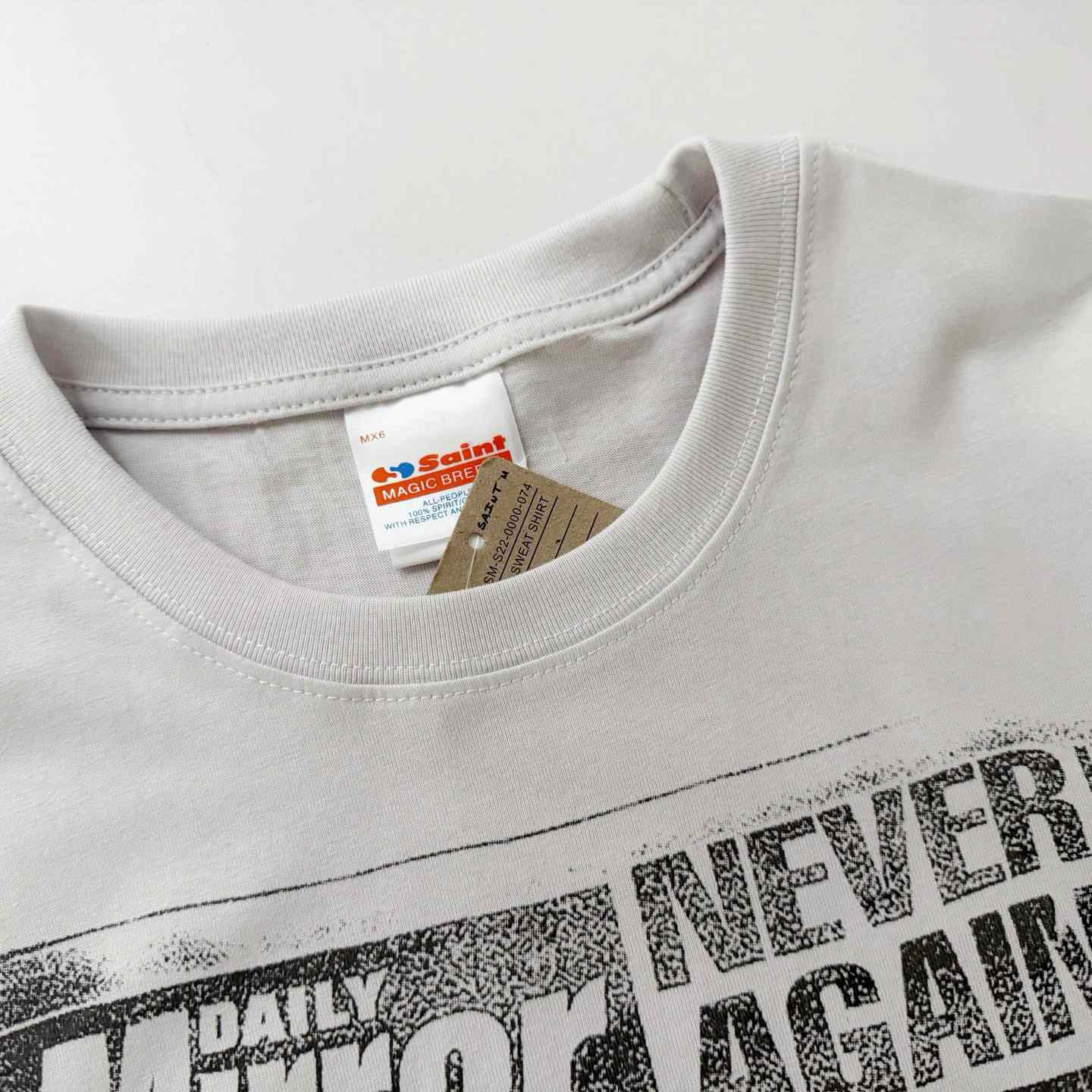 Saint Michael   'Mask' SS T-Shirt In White - FashionPlug