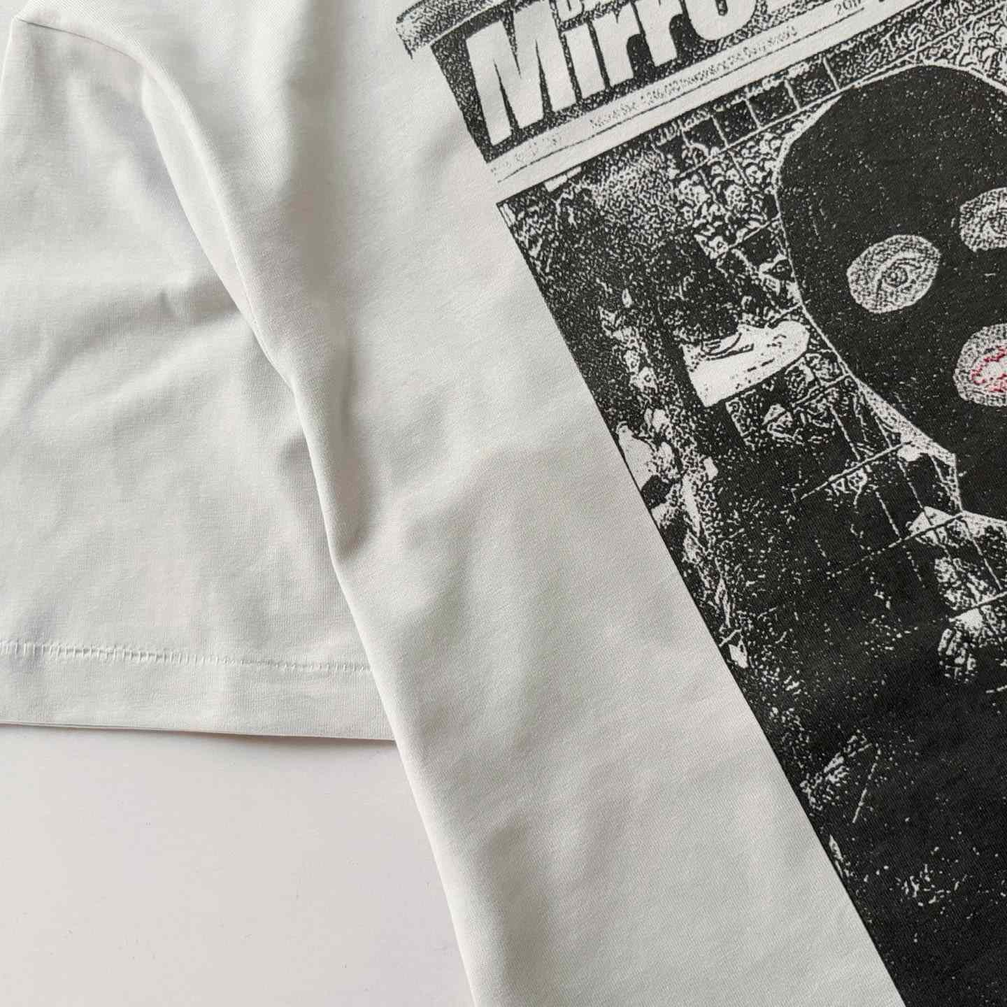 Saint Michael   'Mask' SS T-Shirt In White - FashionPlug