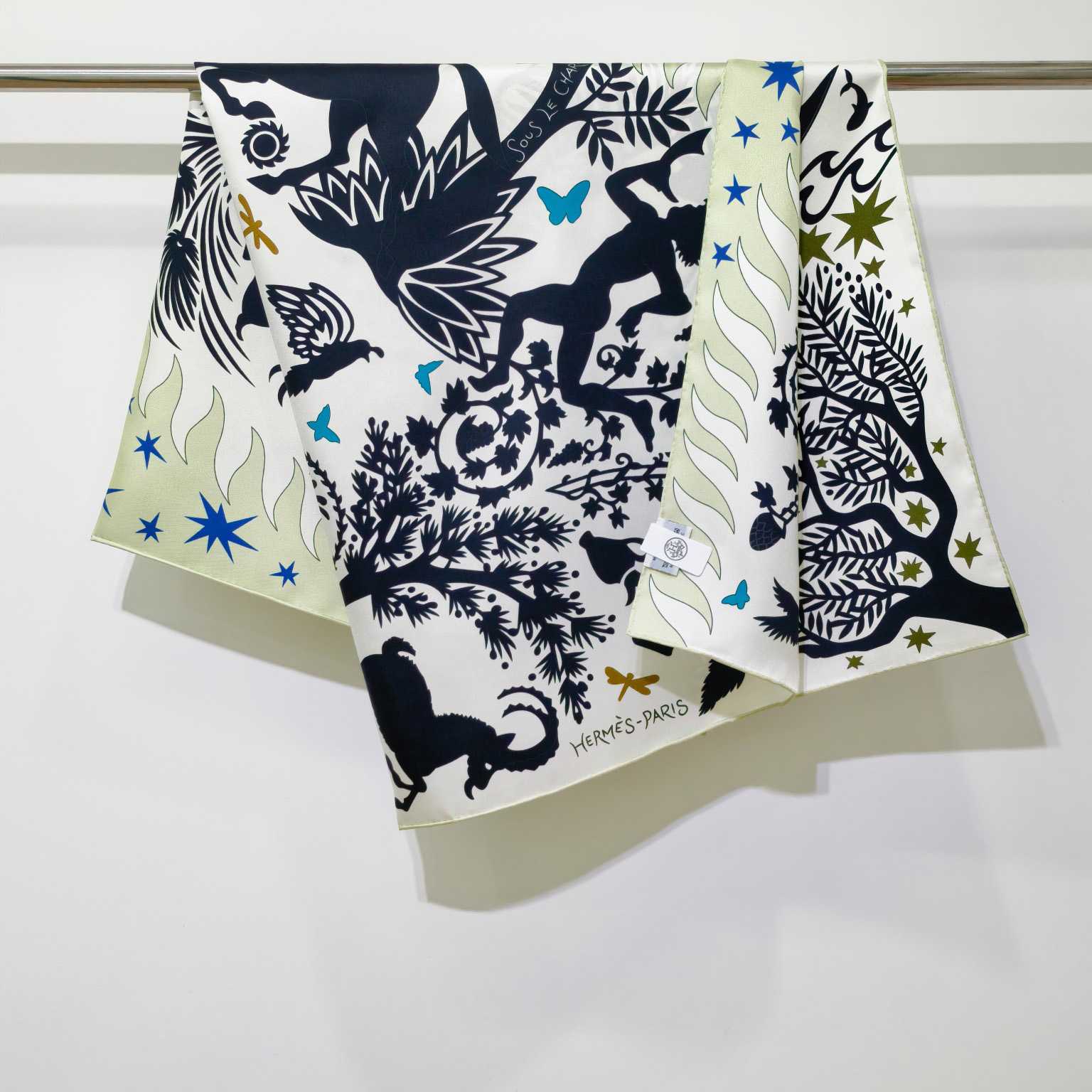Hermes Sous le Charme D'Orphee Detail Scarf  - FashionPlug