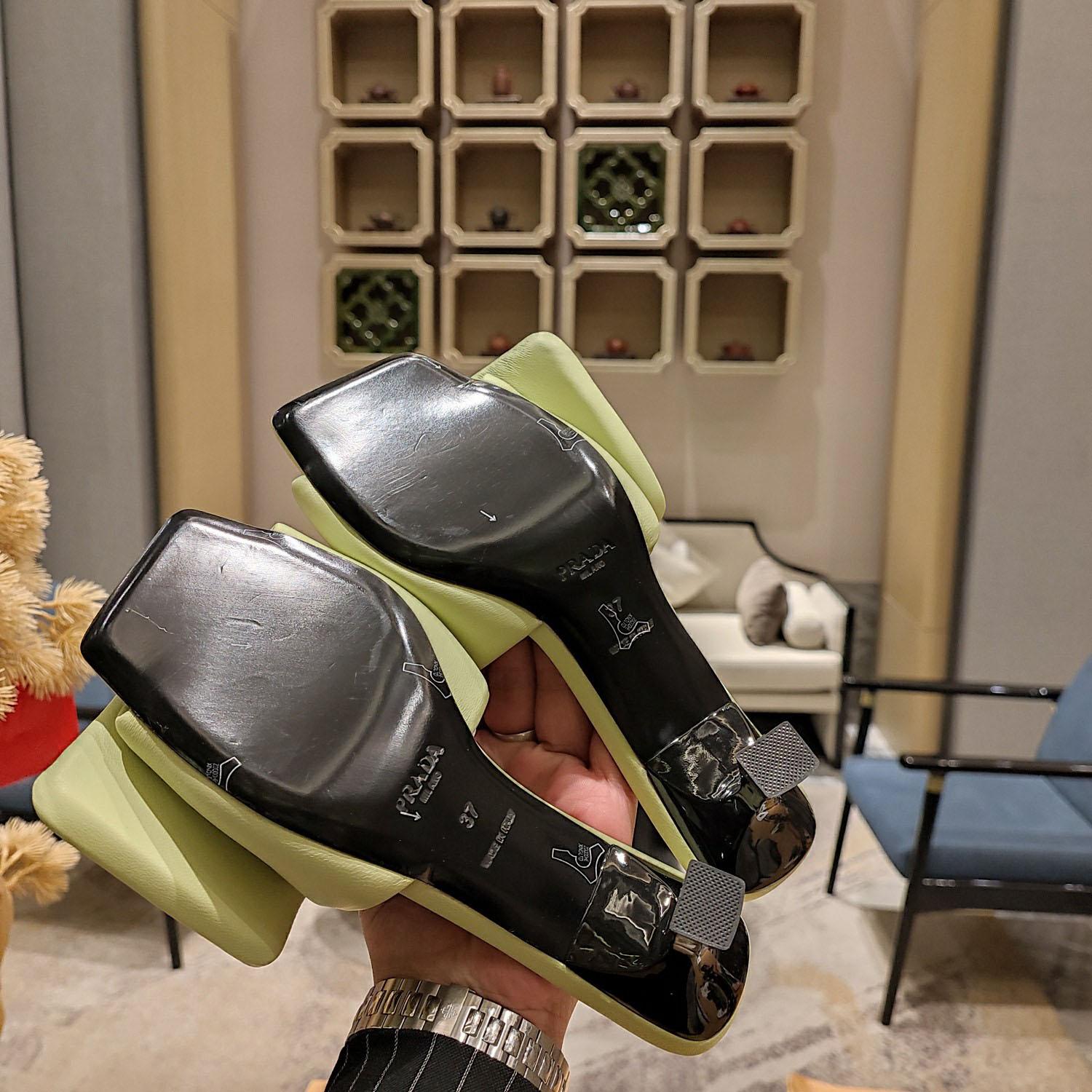 Prada Soft Padded Nappa Sandals - FashionPlug