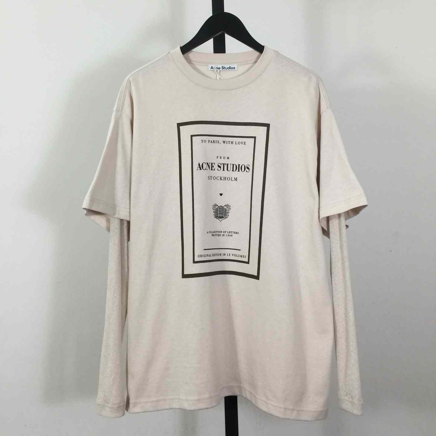 Acne Studios Layered Graphic T-shirt - FashionPlug