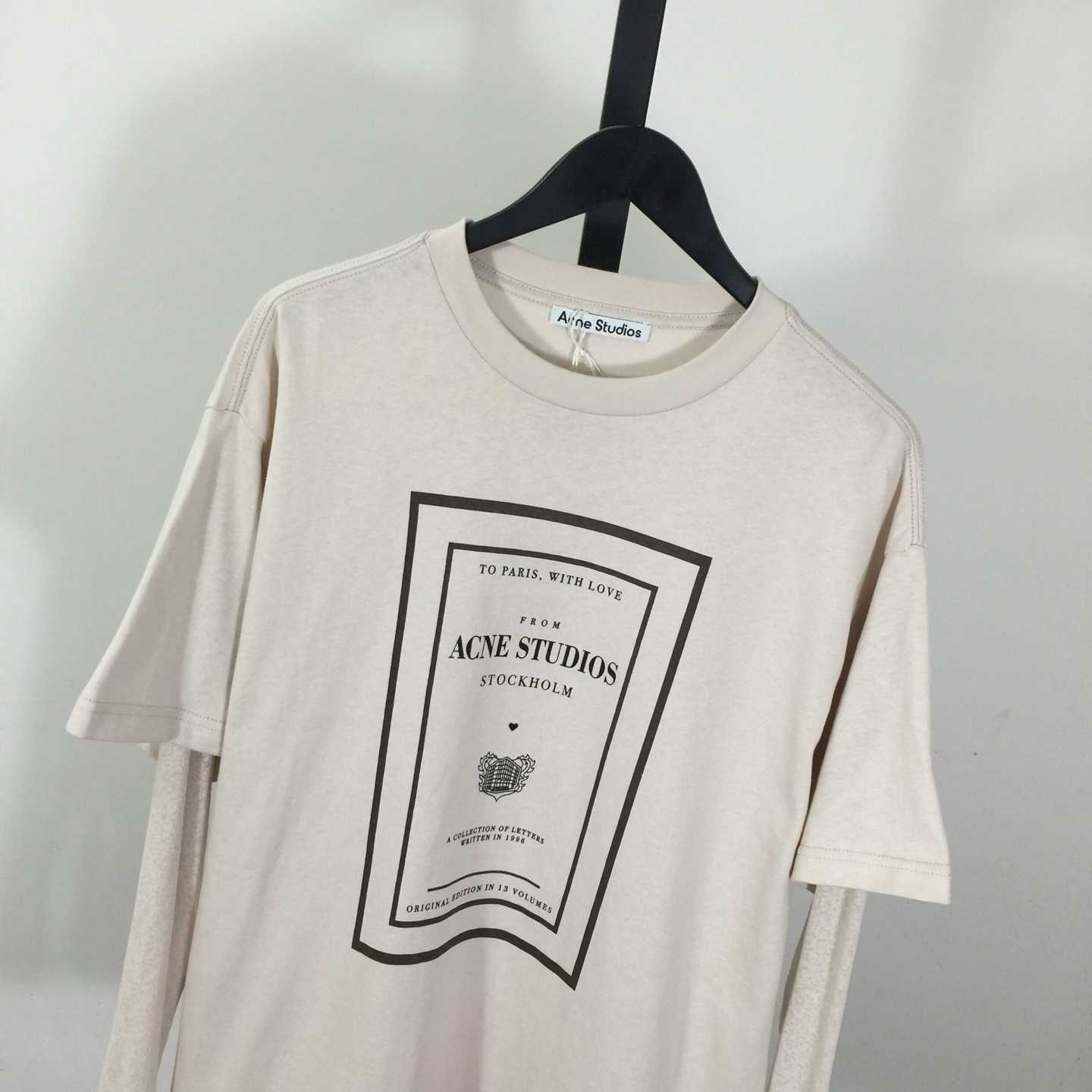Acne Studios Layered Graphic T-shirt - FashionPlug
