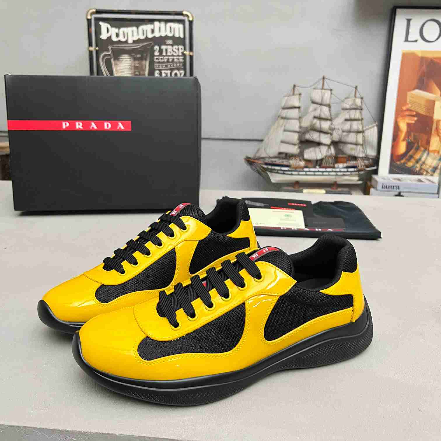 Prada America's Cup 'Yellow Black' - FashionPlug