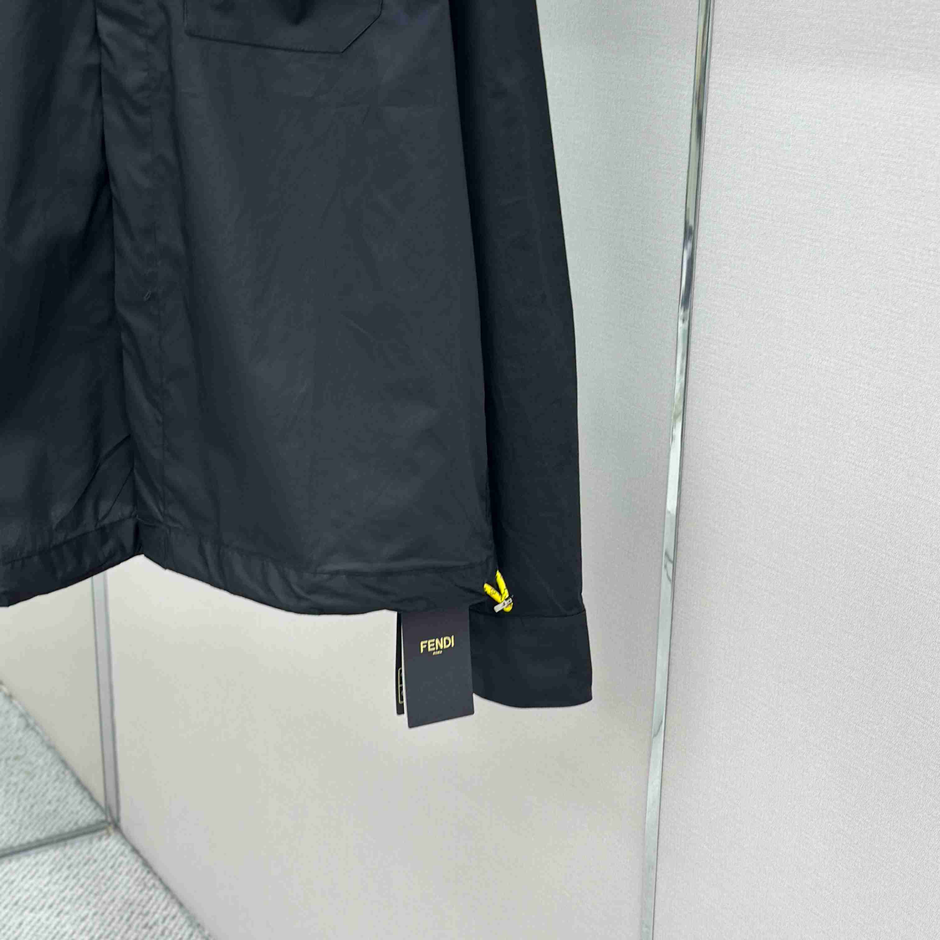 Fendi Black Poplin Shirt - FashionPlug