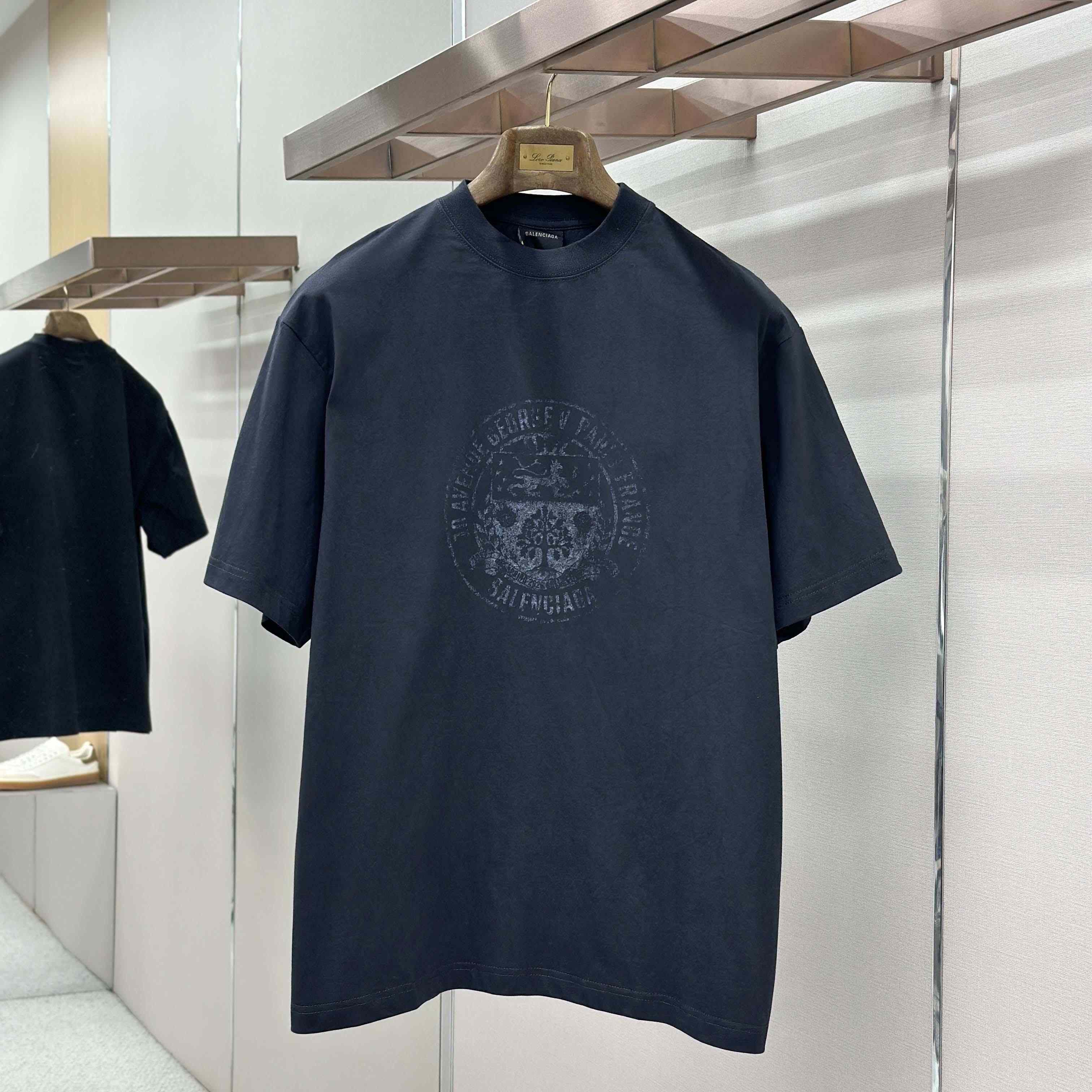 Balenciaga The Address Medium Fit T-Shirt  - FashionPlug