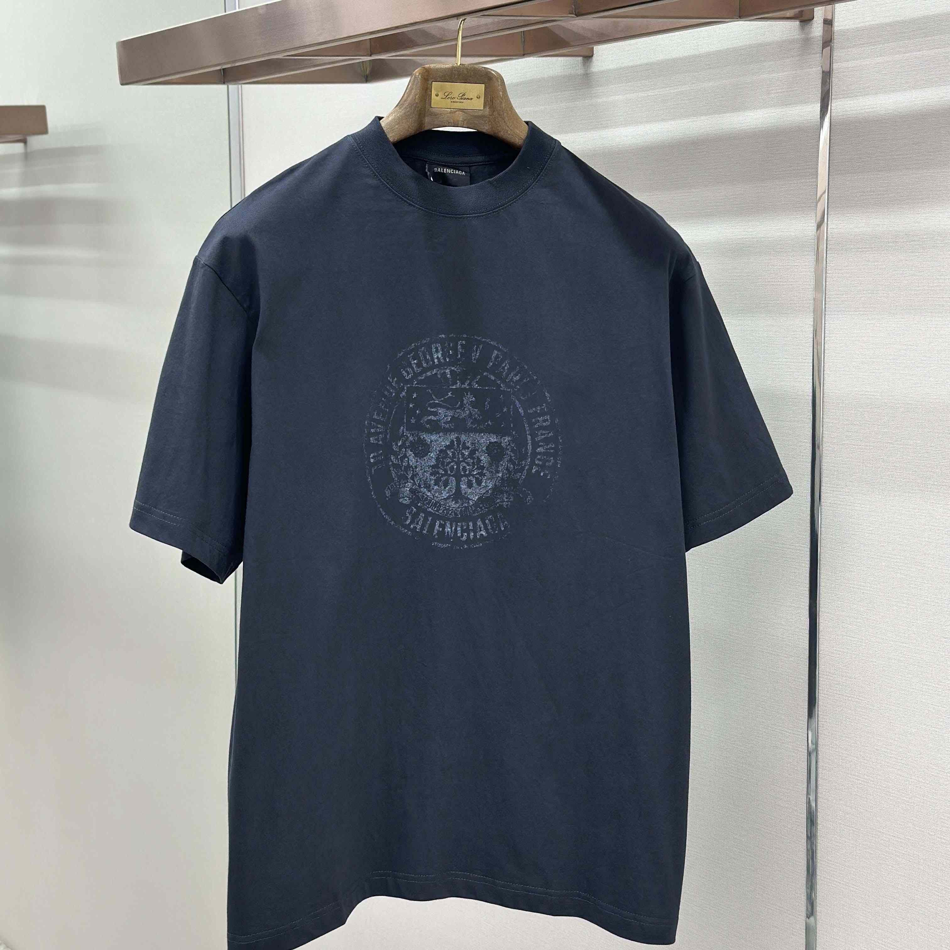 Balenciaga The Address Medium Fit T-Shirt  - FashionPlug