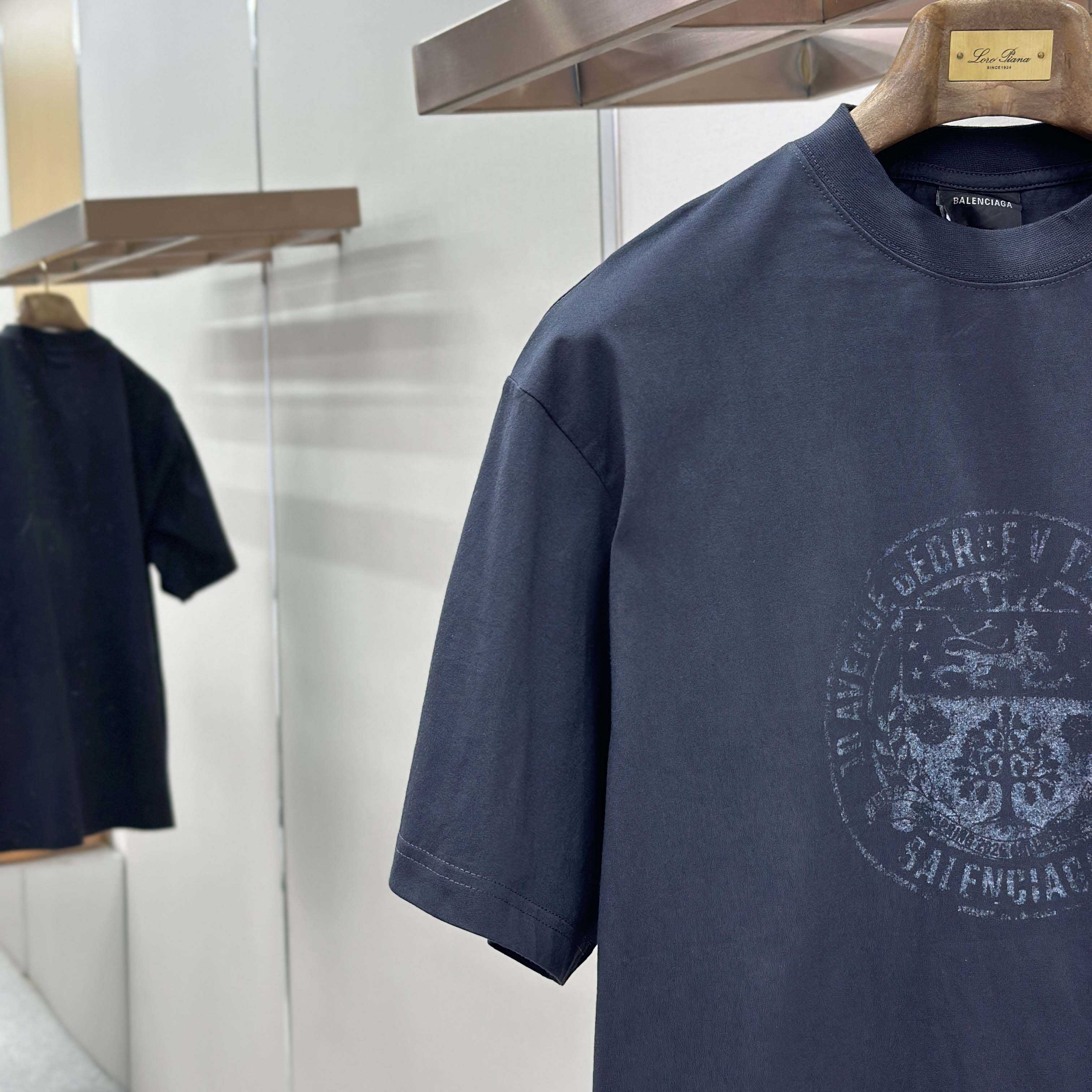 Balenciaga The Address Medium Fit T-Shirt  - FashionPlug