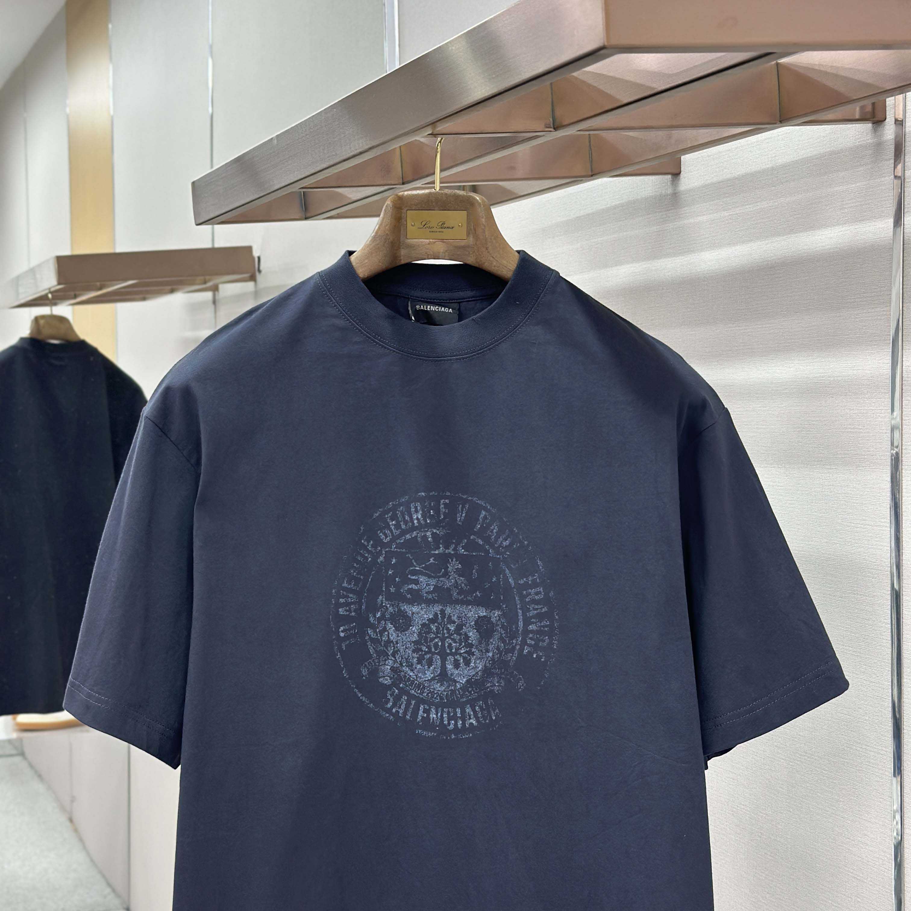 Balenciaga The Address Medium Fit T-Shirt  - FashionPlug