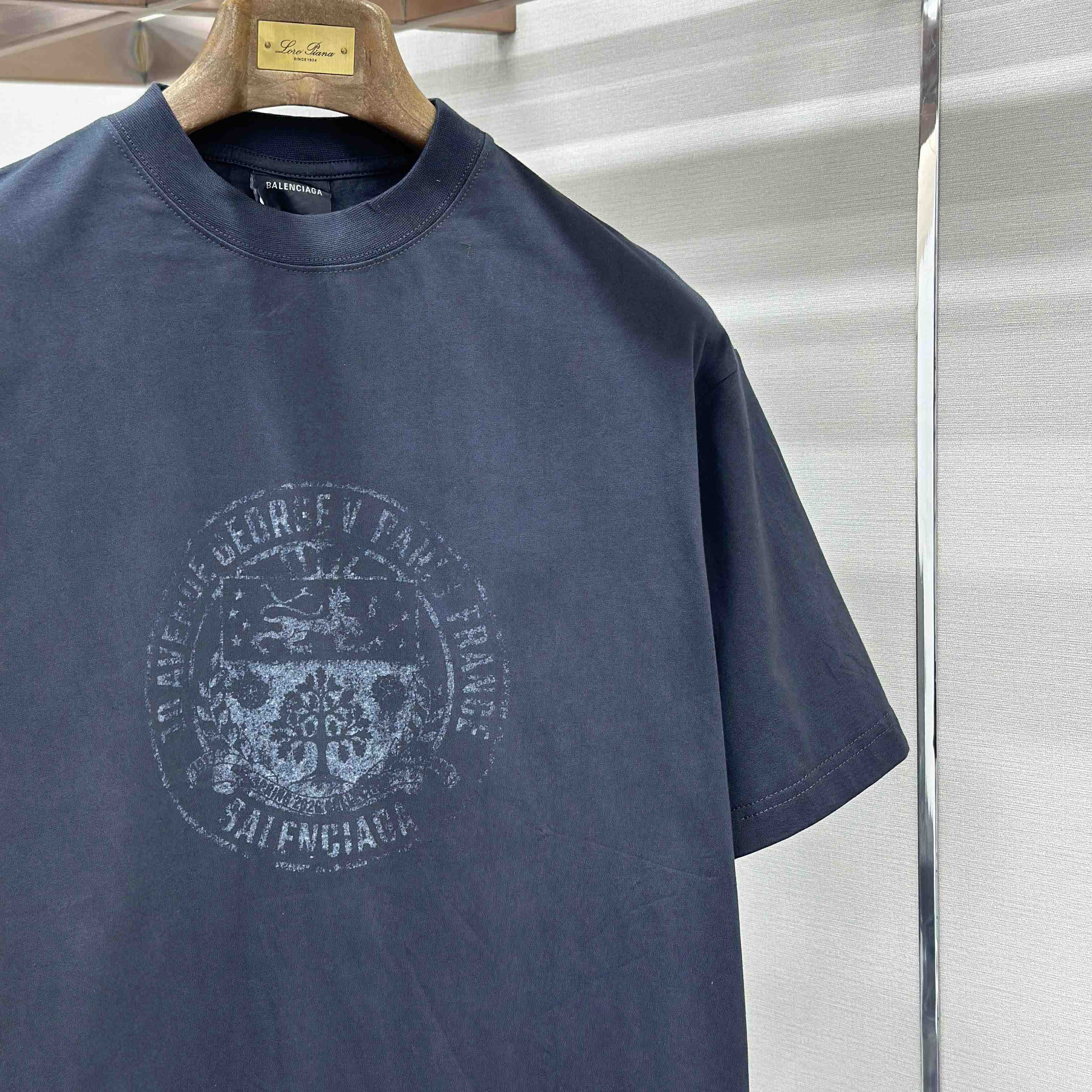 Balenciaga The Address Medium Fit T-Shirt  - FashionPlug