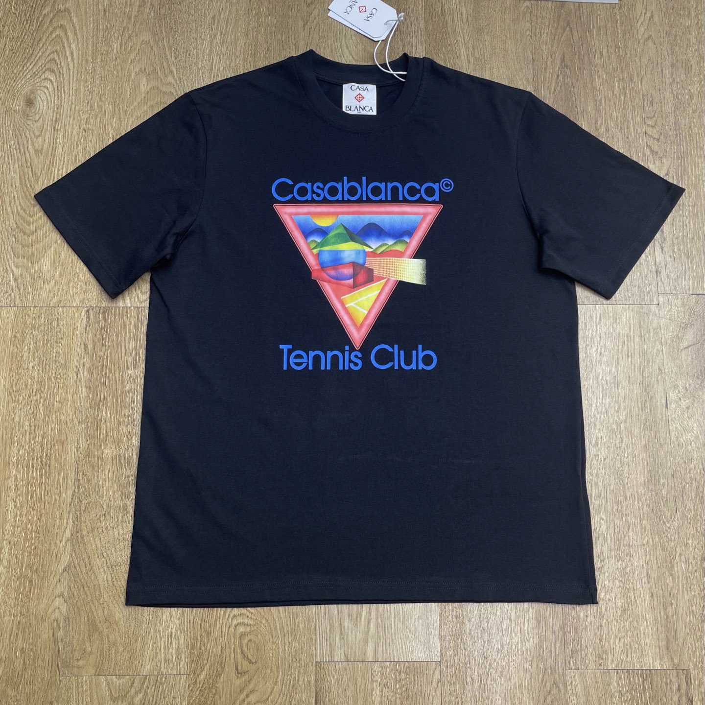Casablanca Tennis Club Icon Short Sleeve T‑Shirt C1063 - FashionPlug