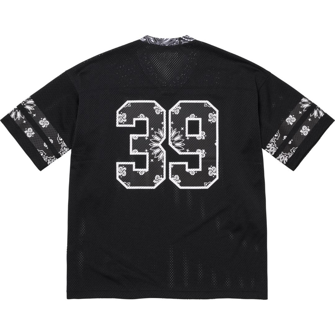 Supreme Bandana Football Jersey 'Black' - FashionPlug