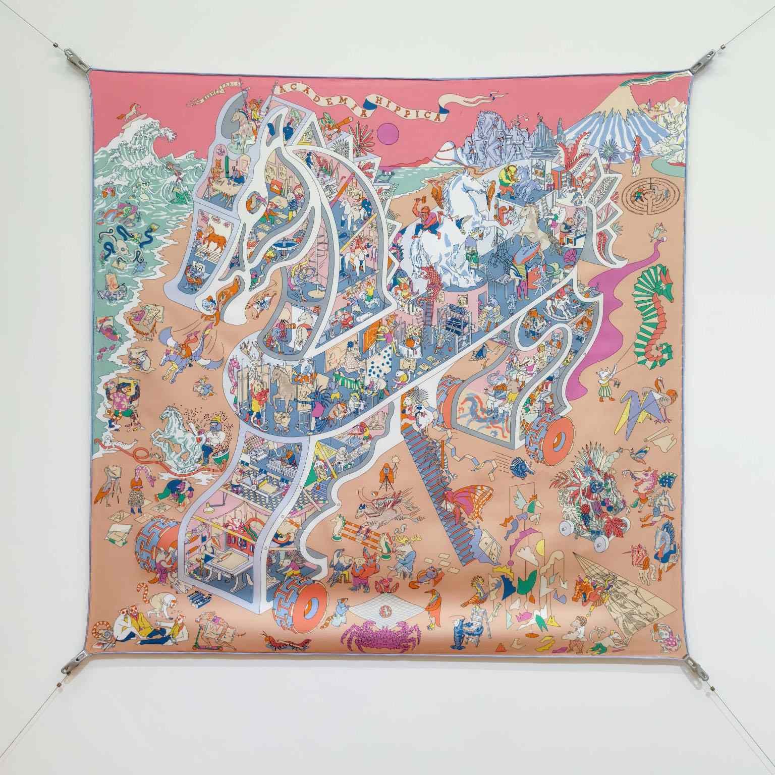 Hermes Academia Hippica Scarf 90 - FashionPlug