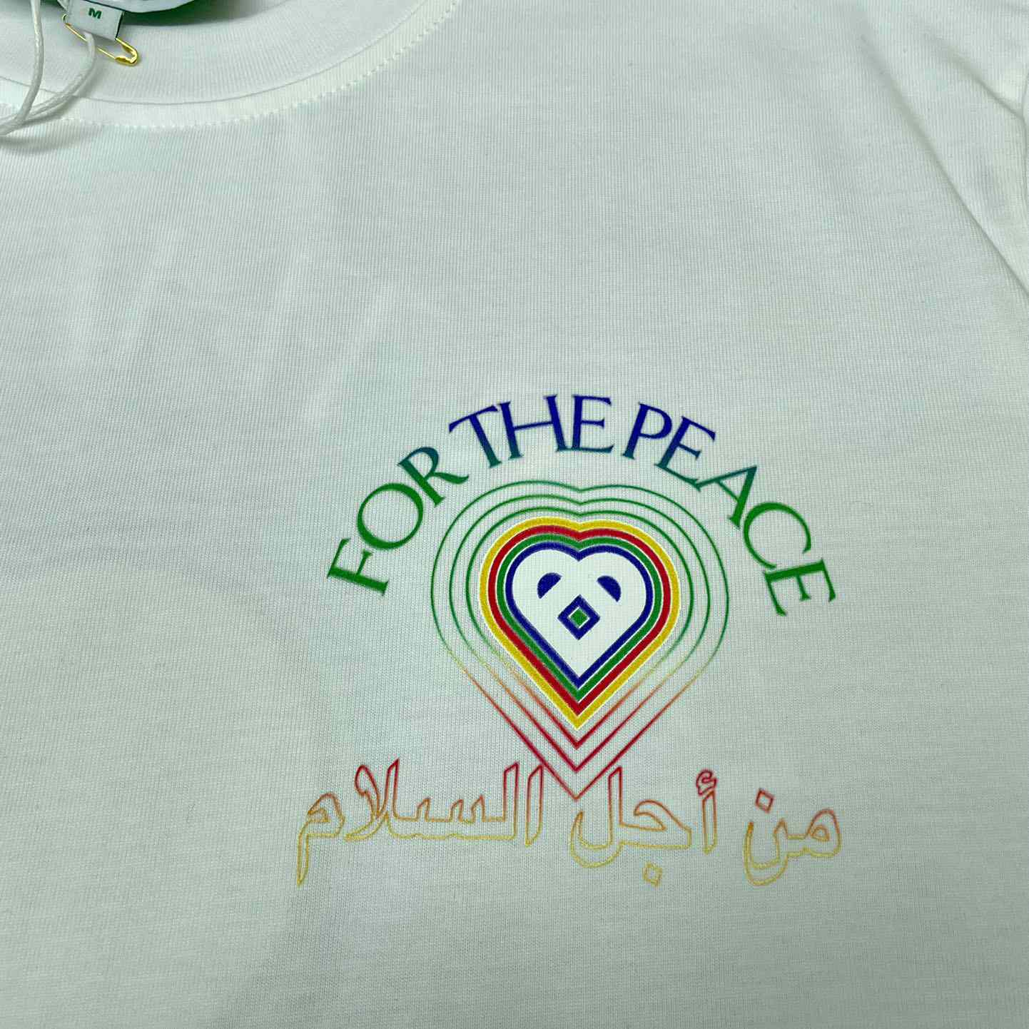Casablanca For The Peace Gradient Printed T-Shirt 'White' CA5073 - FashionPlug