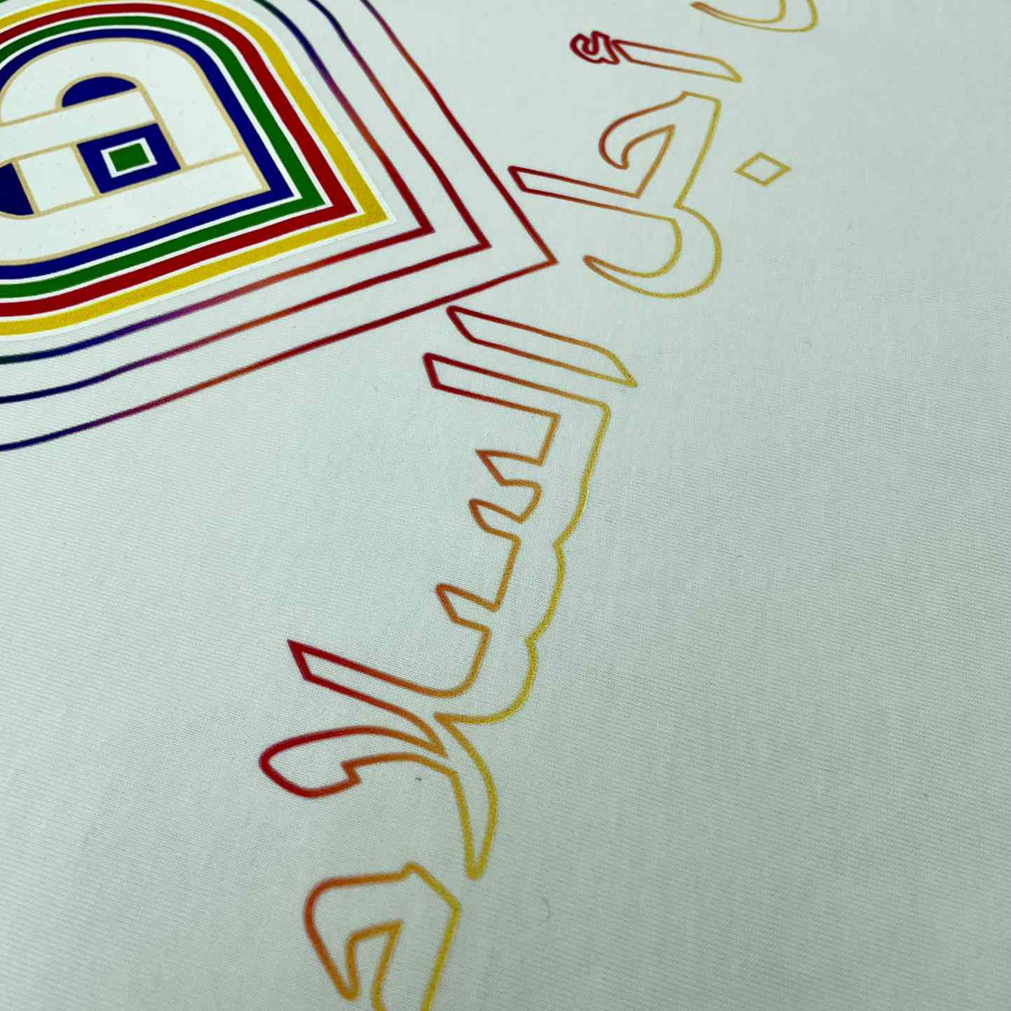 Casablanca For The Peace Gradient Printed T-Shirt 'White' CA5073 - FashionPlug