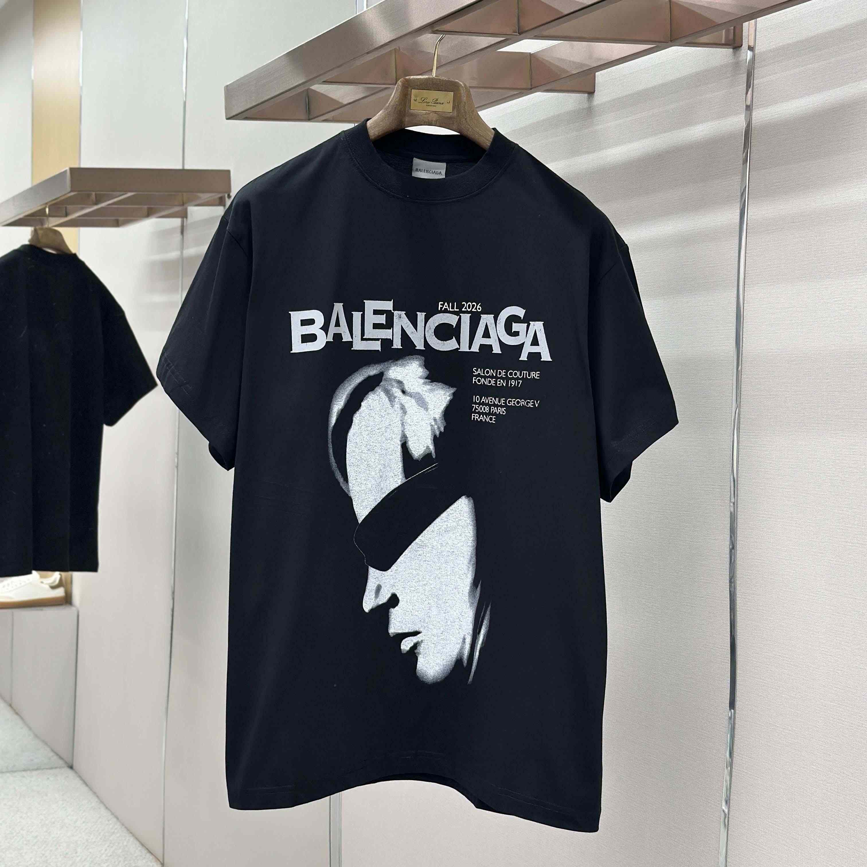 Balenciaga Lady In Shades Oversized T-Shirt  - FashionPlug