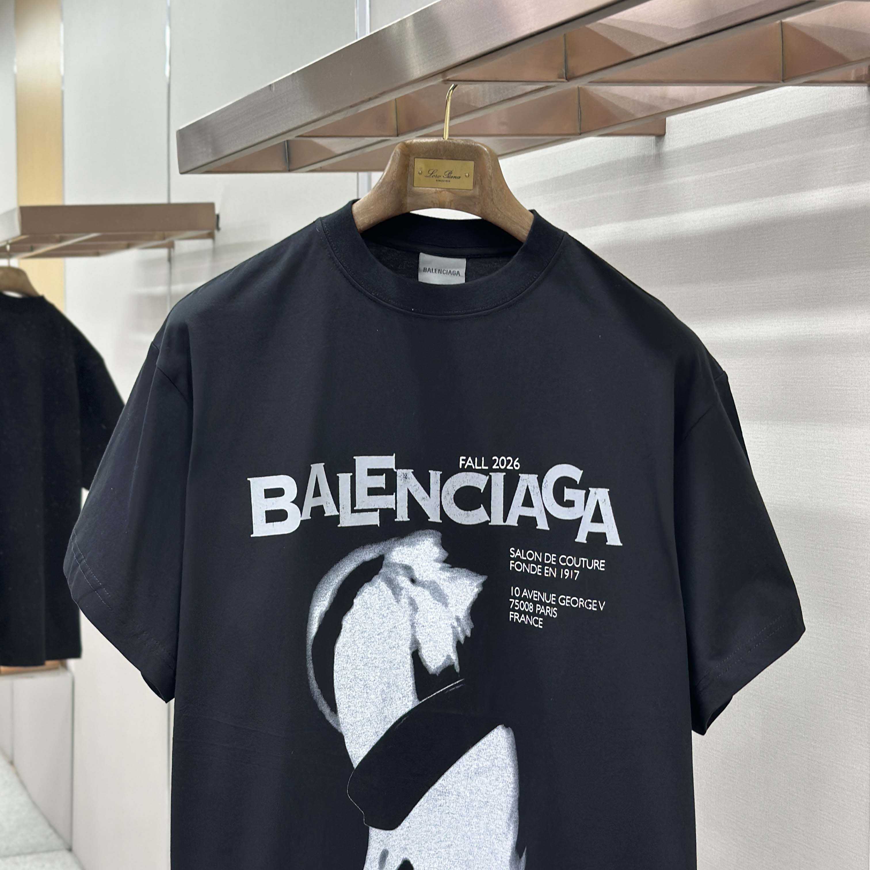 Balenciaga Lady In Shades Oversized T-Shirt  - FashionPlug