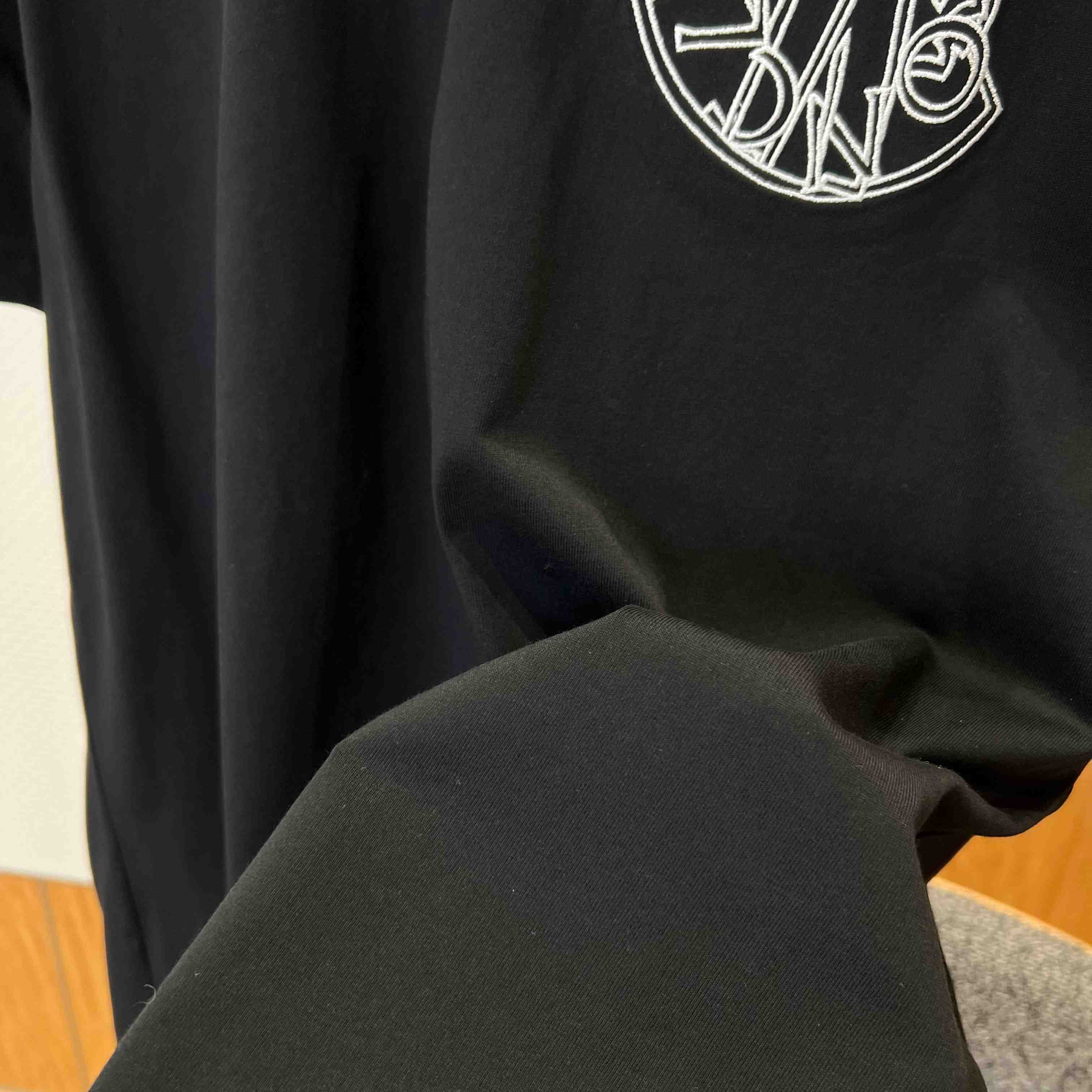 Moncler Overlapped Logo Cotton T-shirt - FashionPlug