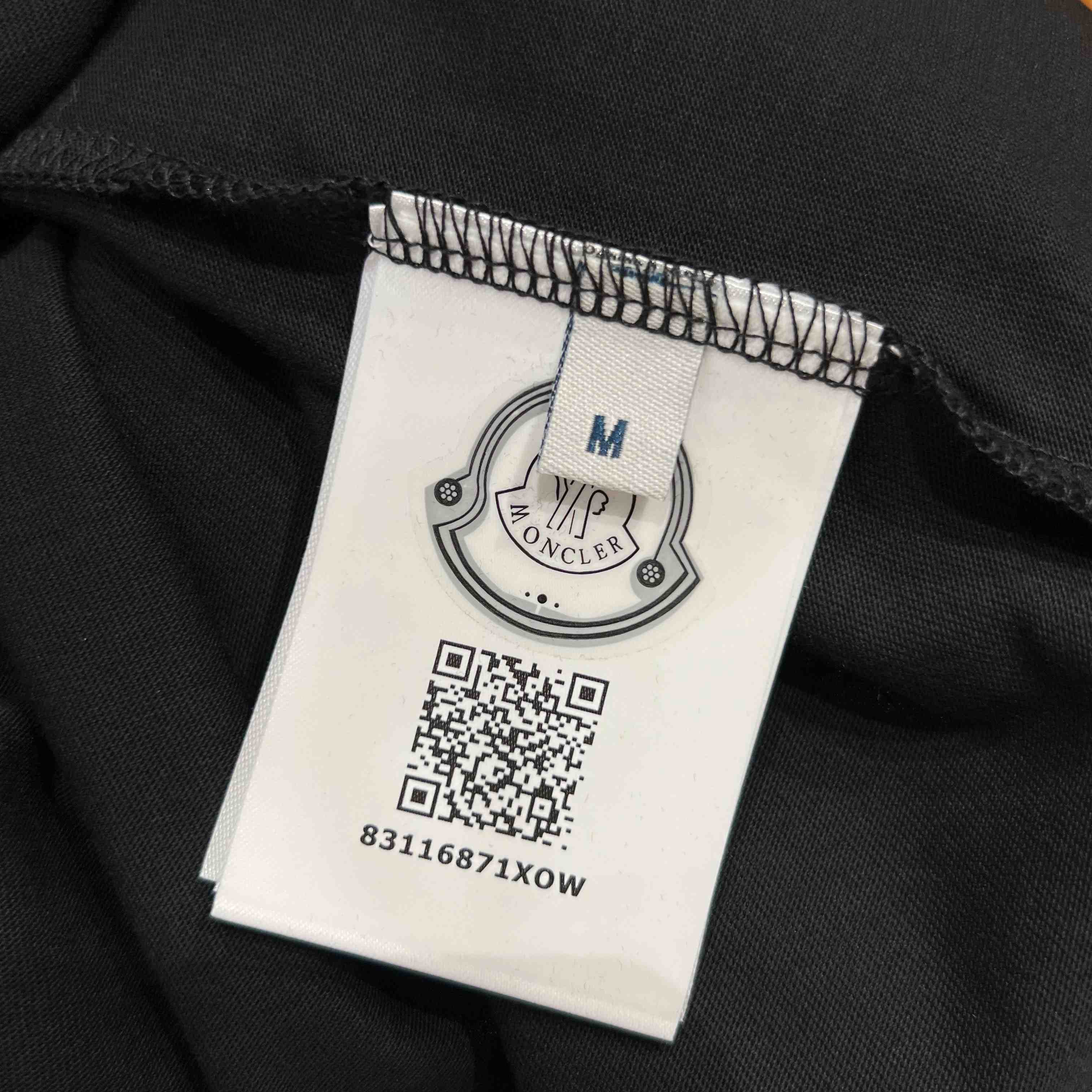 Moncler Overlapped Logo Cotton T-shirt - FashionPlug