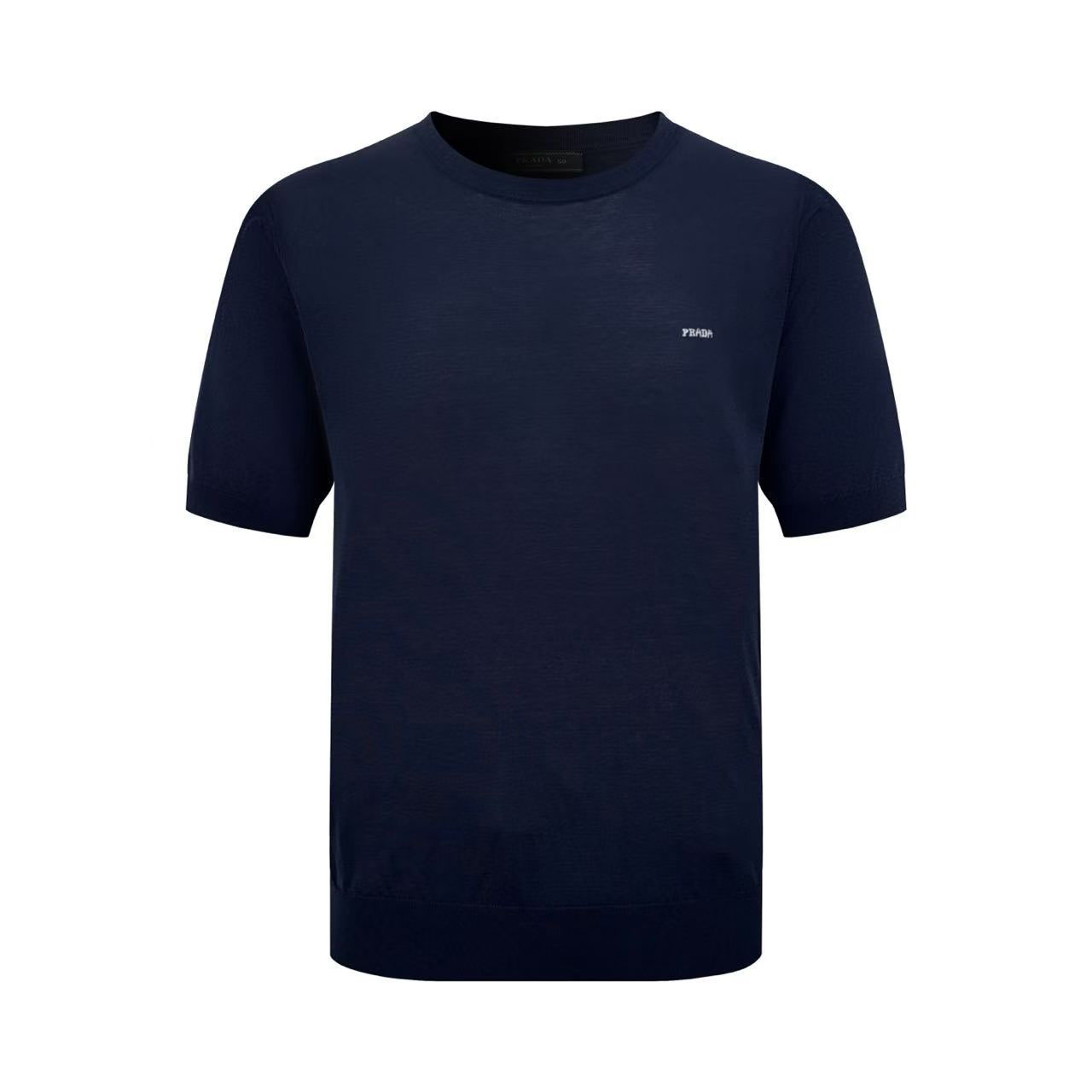 Prada Cotton Crew-Neck Sweater - FashionPlug