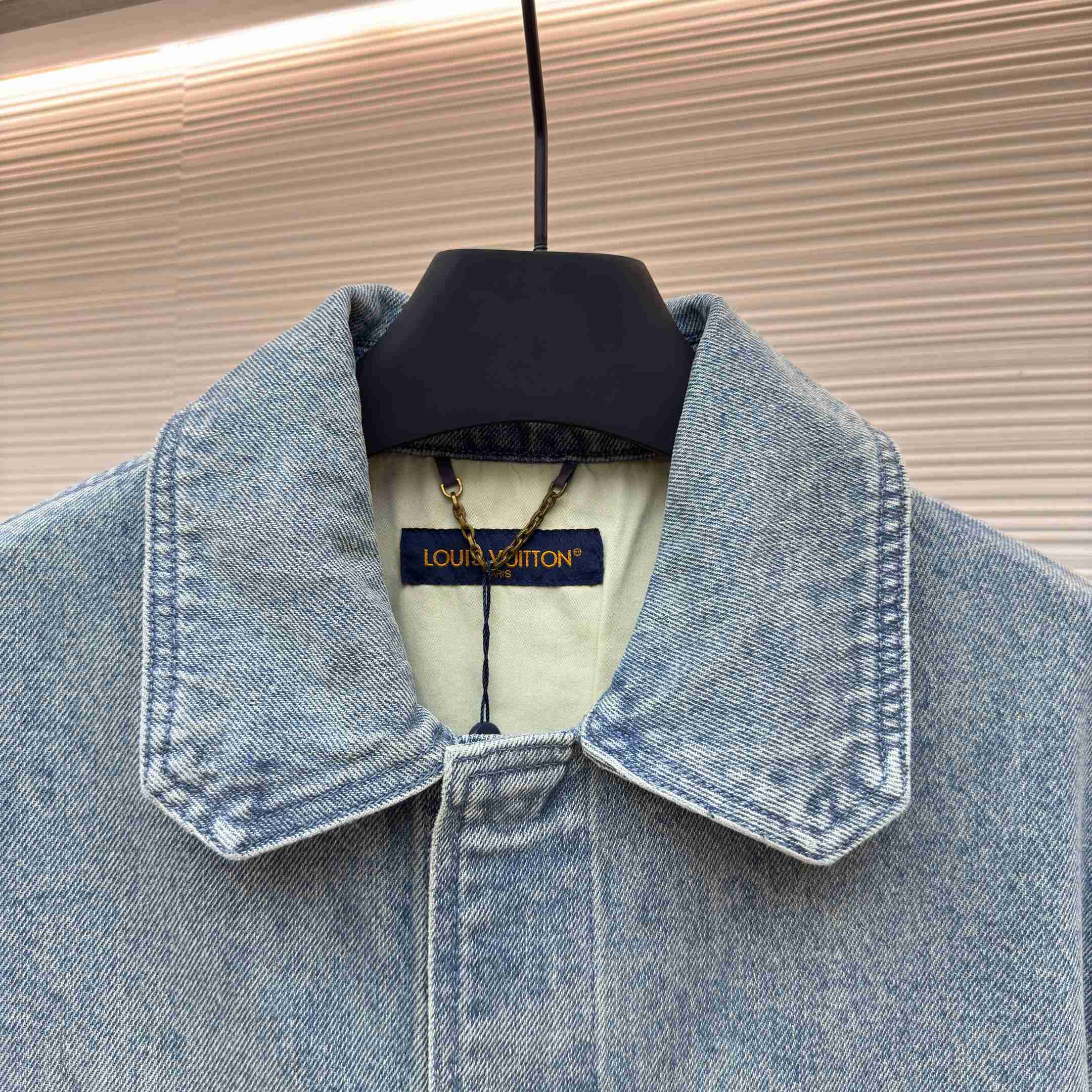 Louis Vuitton Short Sleeve Denim Workwear Shirt - FashionPlug