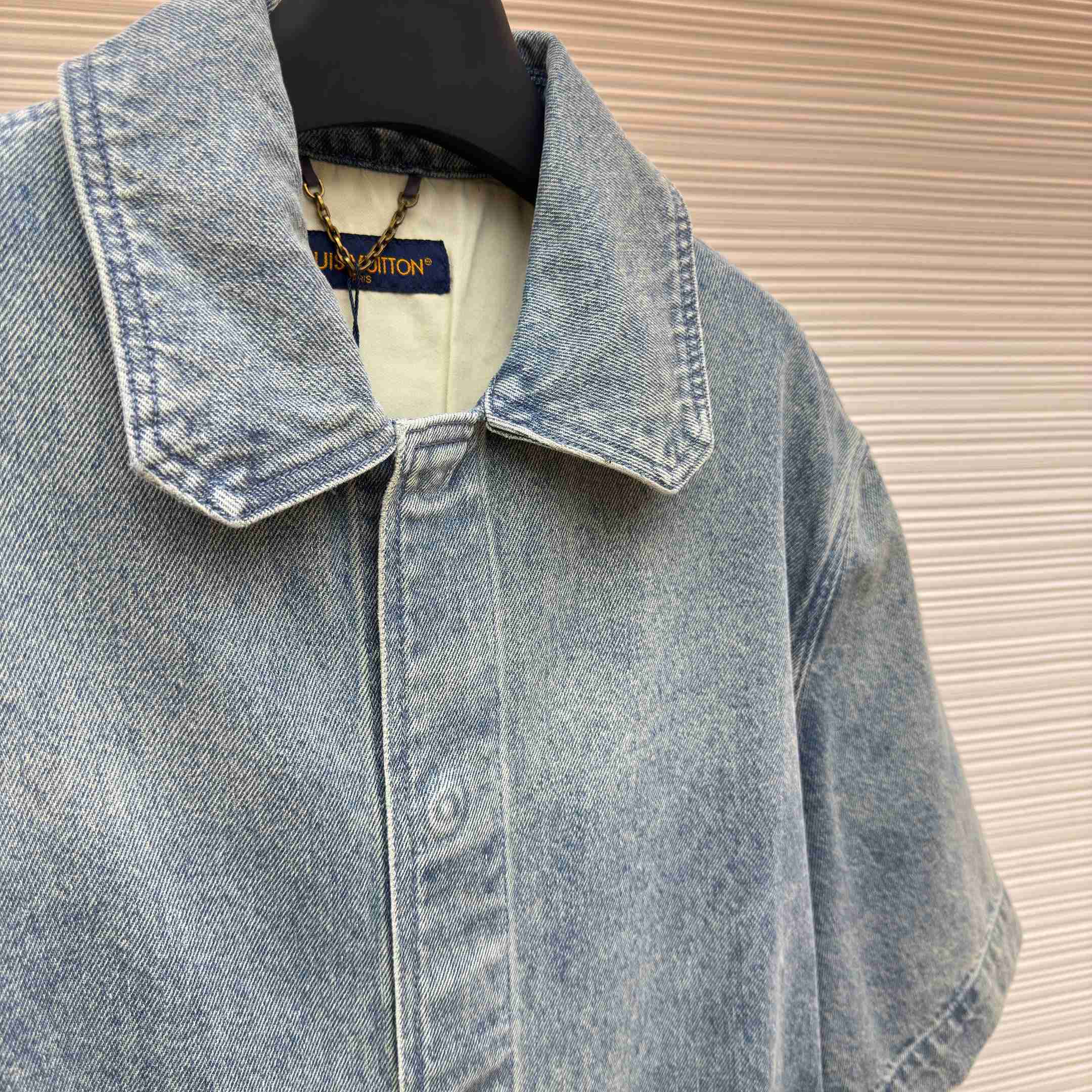 Louis Vuitton Short Sleeve Denim Workwear Shirt - FashionPlug