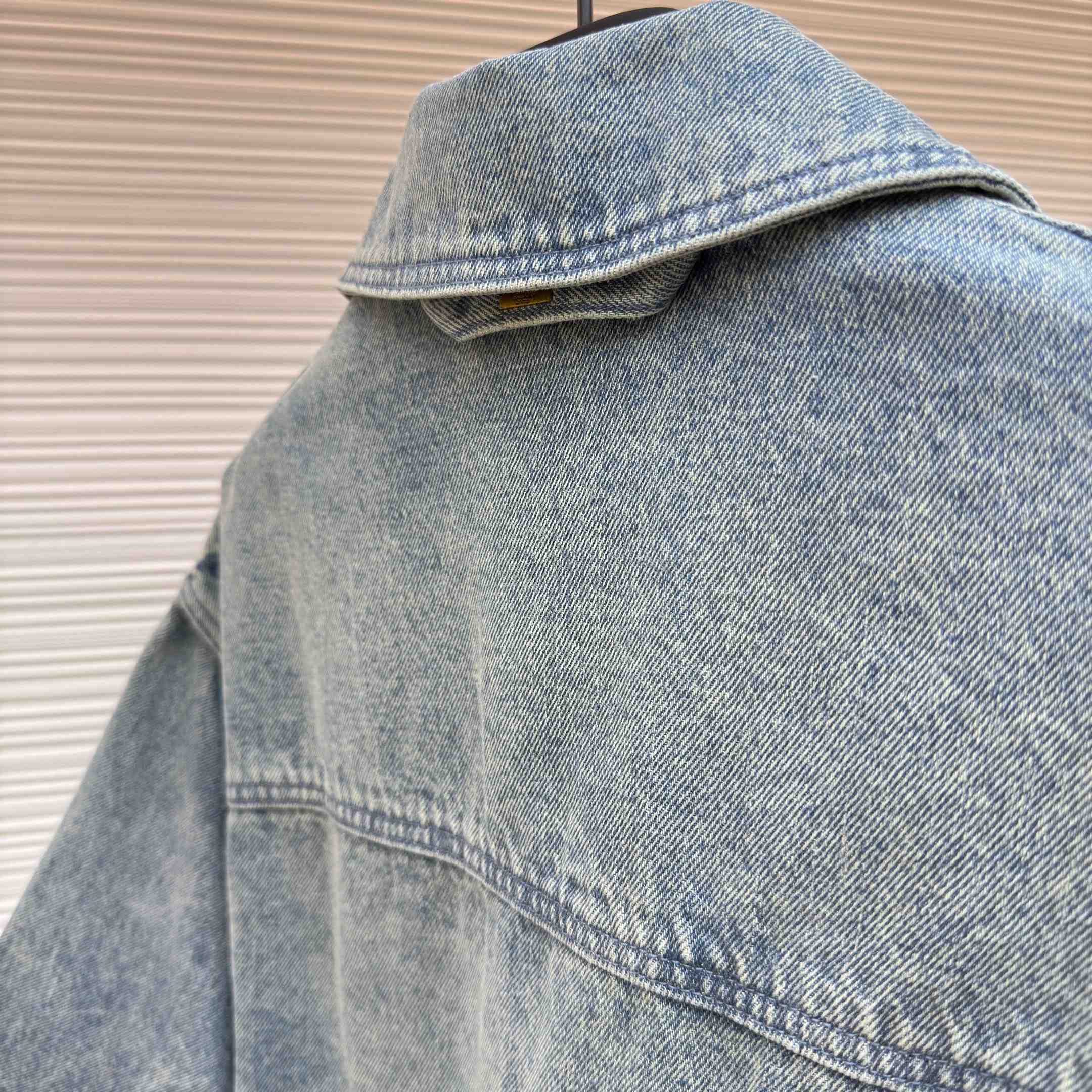 Louis Vuitton Short Sleeve Denim Workwear Shirt - FashionPlug
