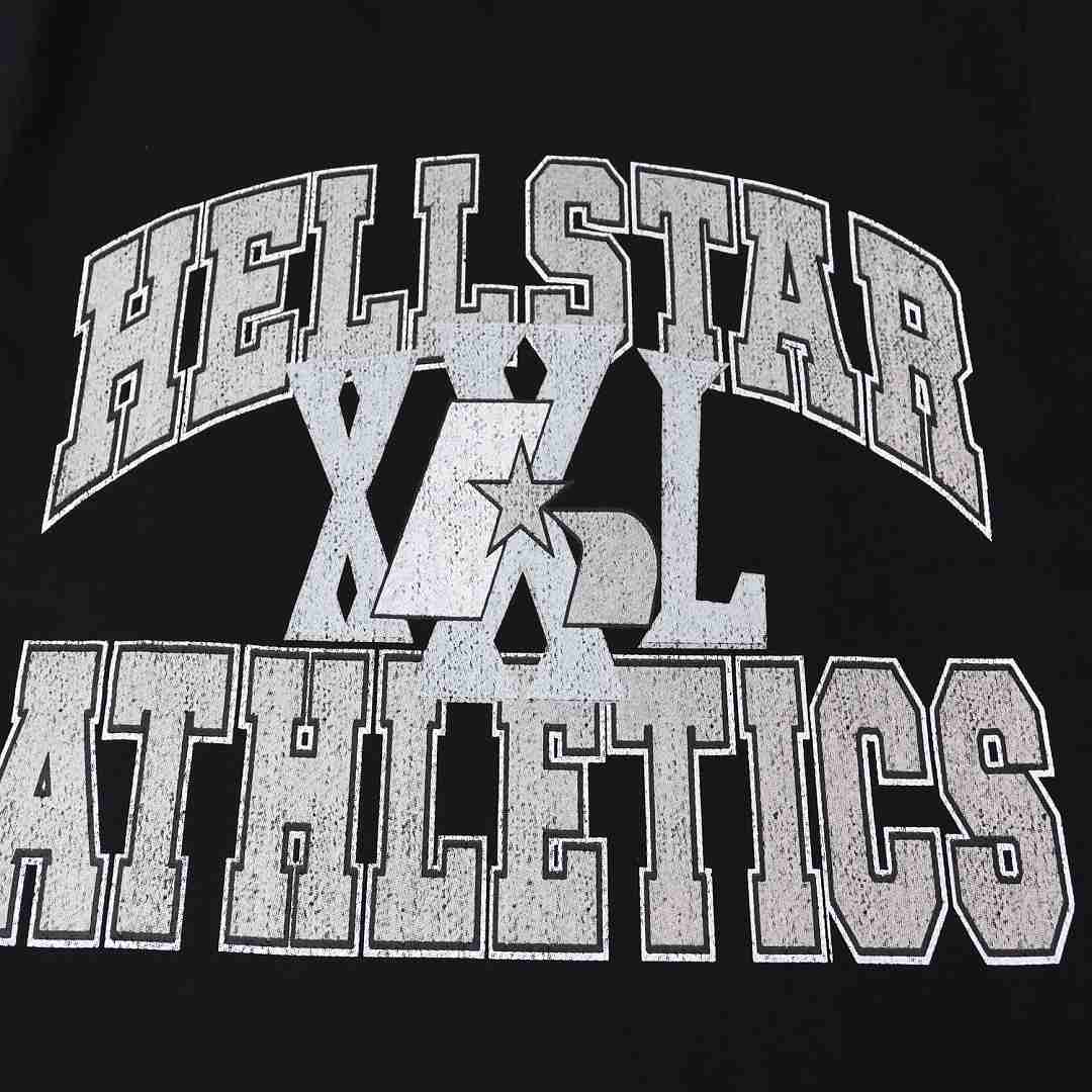 Hellstar XXL Athletics Tee Black - FashionPlug