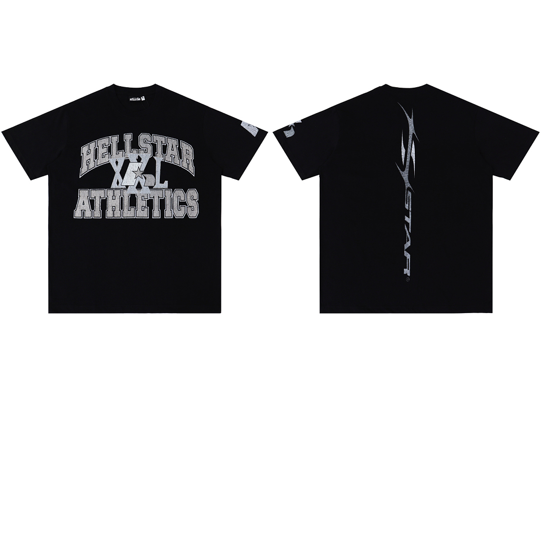 Hellstar XXL Athletics Tee Black - FashionPlug