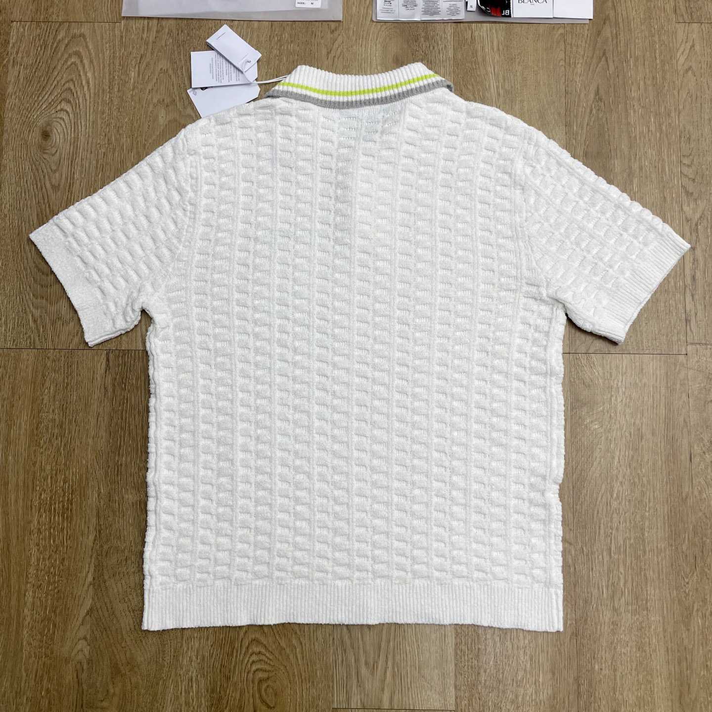 Casablanca  Tennis Boucle Polo Shirt Z6042 - FashionPlug