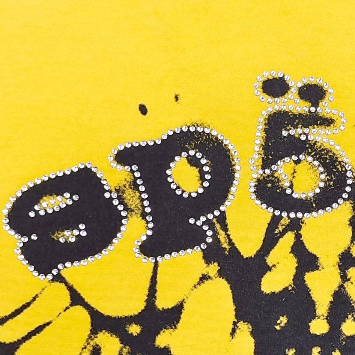 Sp5der Scattered Og Web V2 Tee 'Yellow' - FashionPlug
