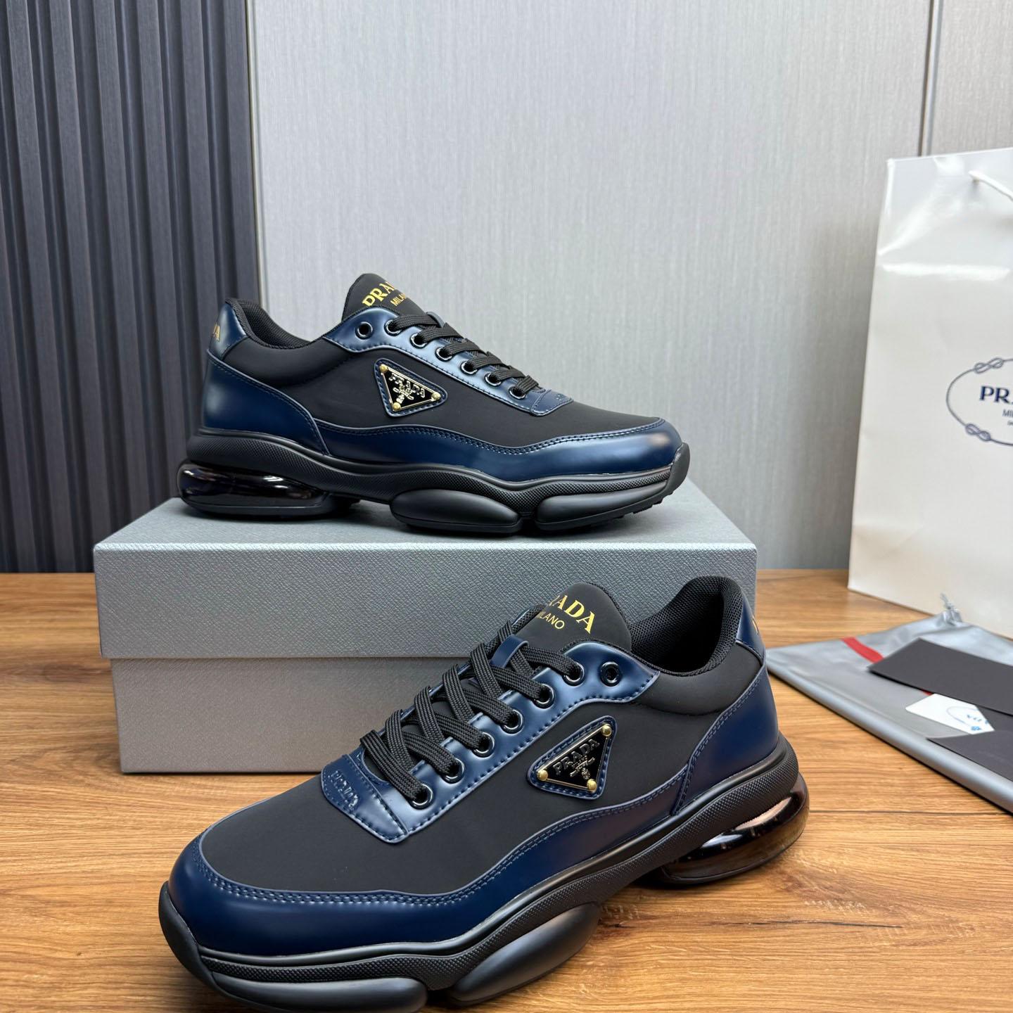 Prada Leather Sneakers - FashionPlug