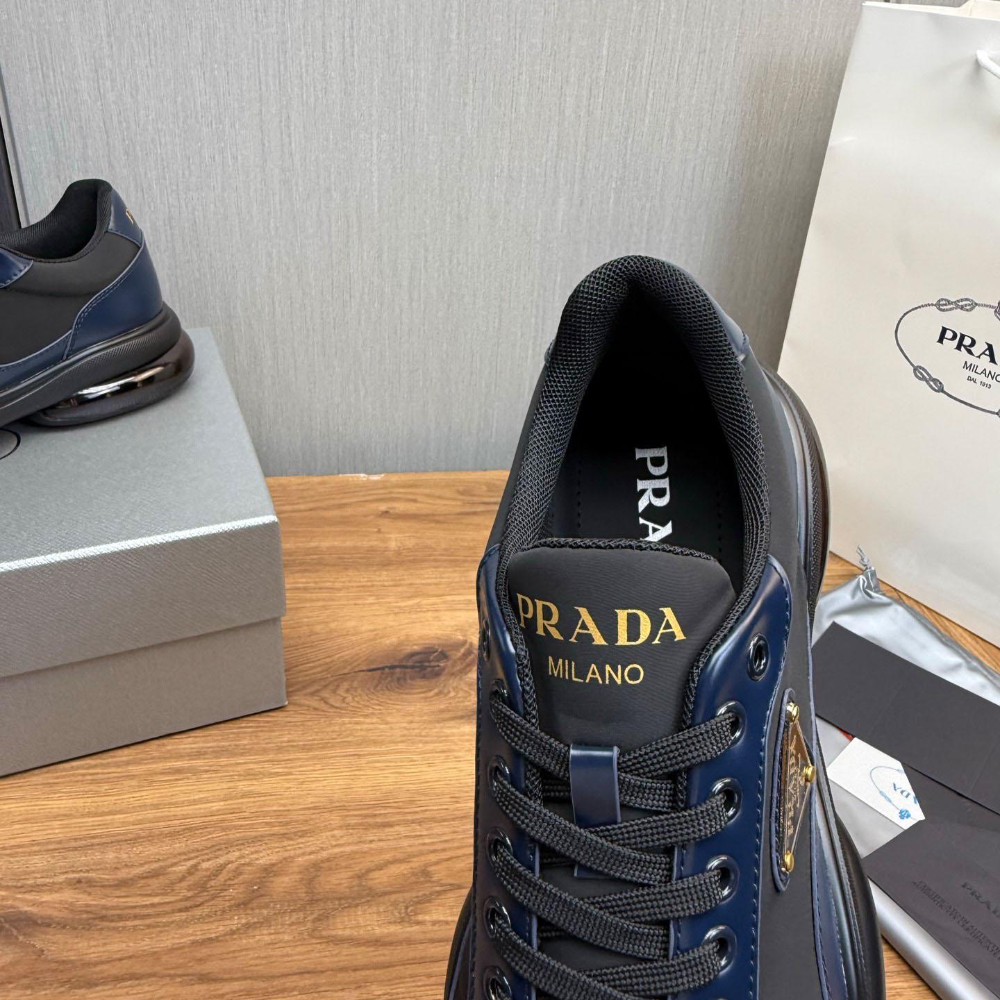Prada Leather Sneakers - FashionPlug