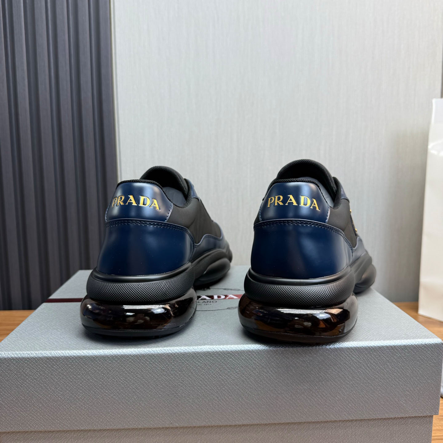 Prada Leather Sneakers - FashionPlug