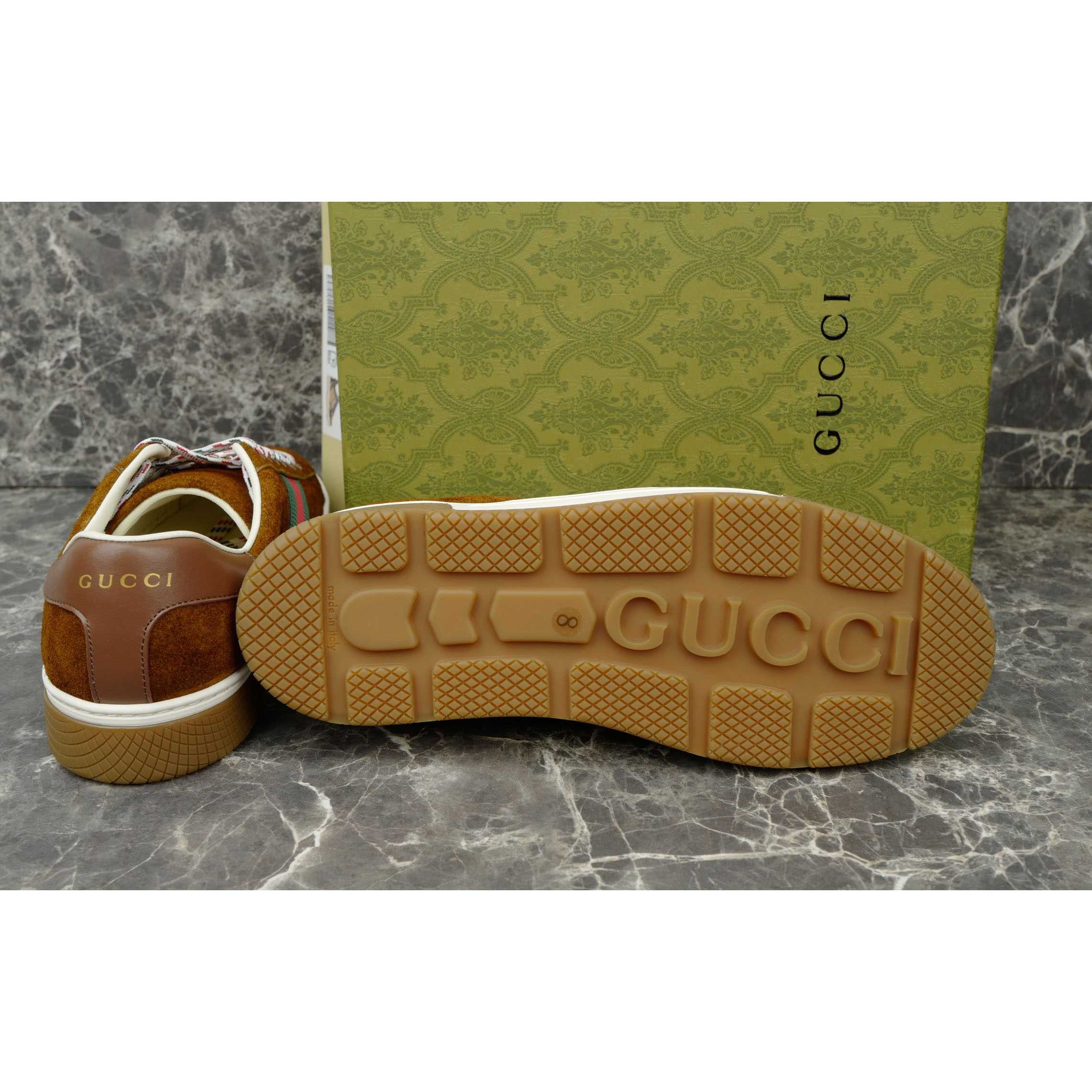 Gucci Ace Sneaker With Web - FashionPlug