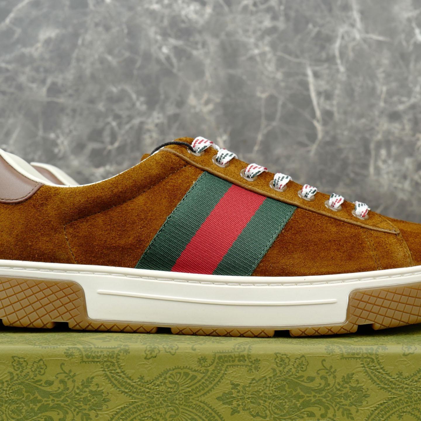 Gucci Ace Sneaker With Web - FashionPlug