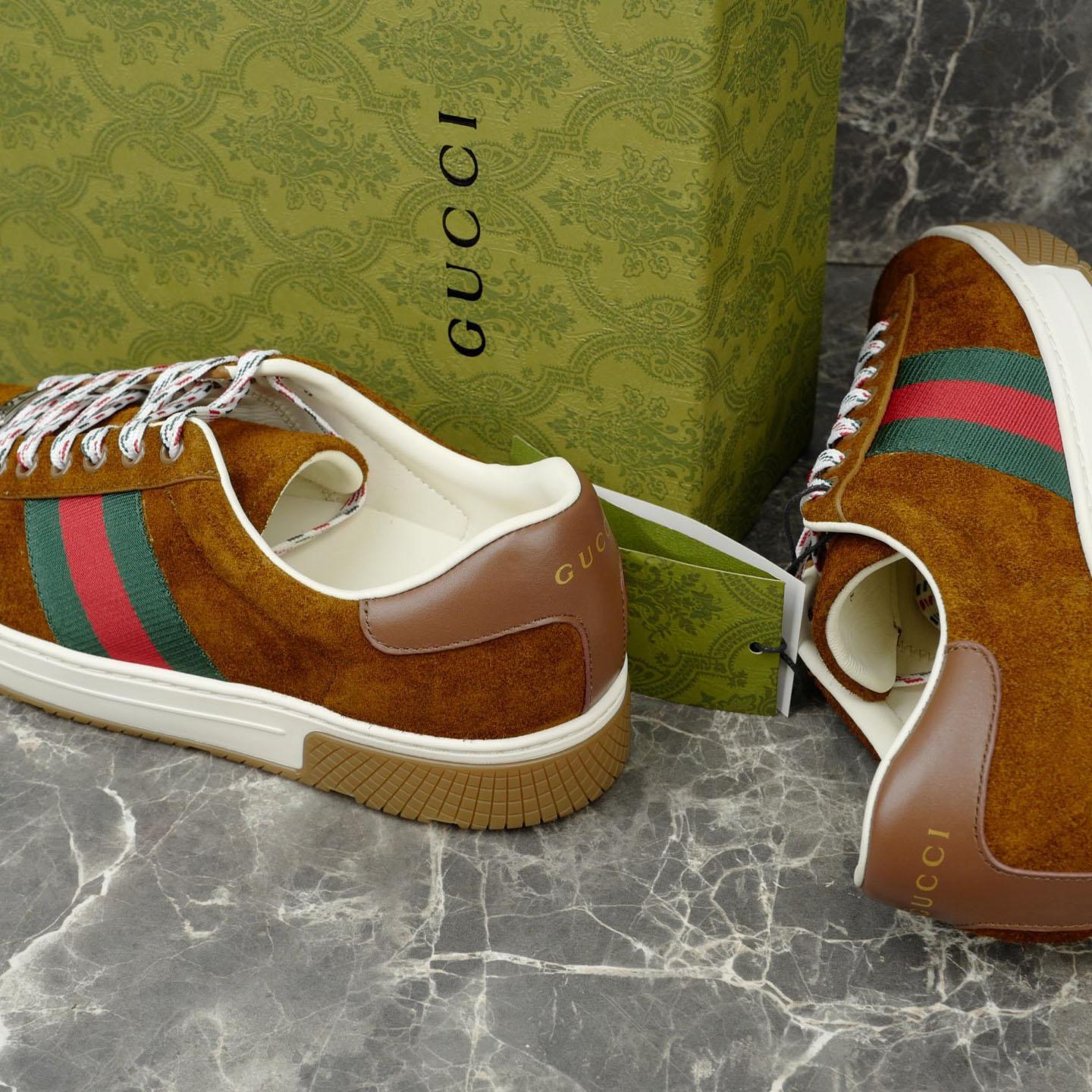 Gucci Ace Sneaker With Web - FashionPlug