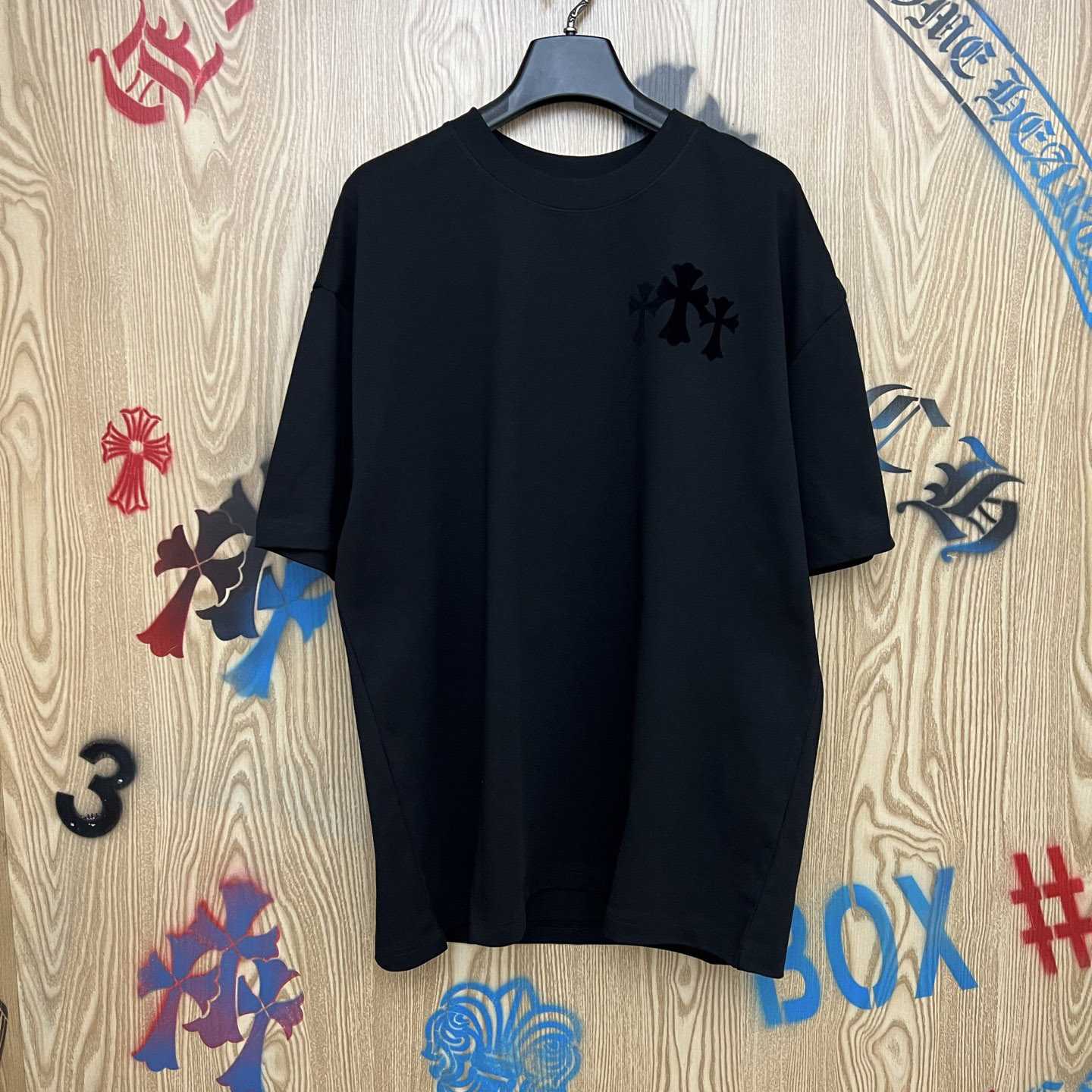 Chrome Hearts Triple Cross T-Shirt 'Black' - FashionPlug