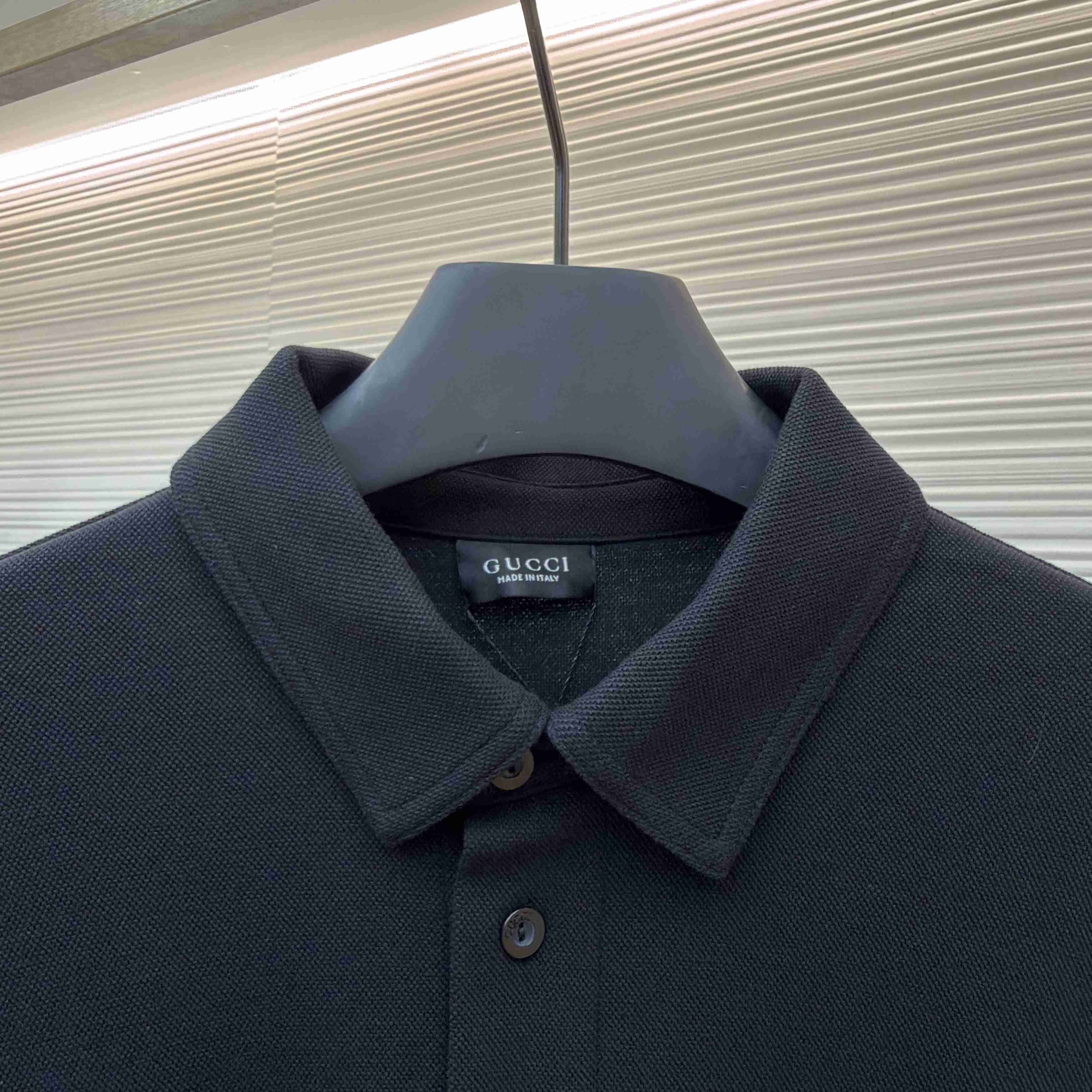 Gucci Cotton Piquet Shirt With Embroidery - FashionPlug