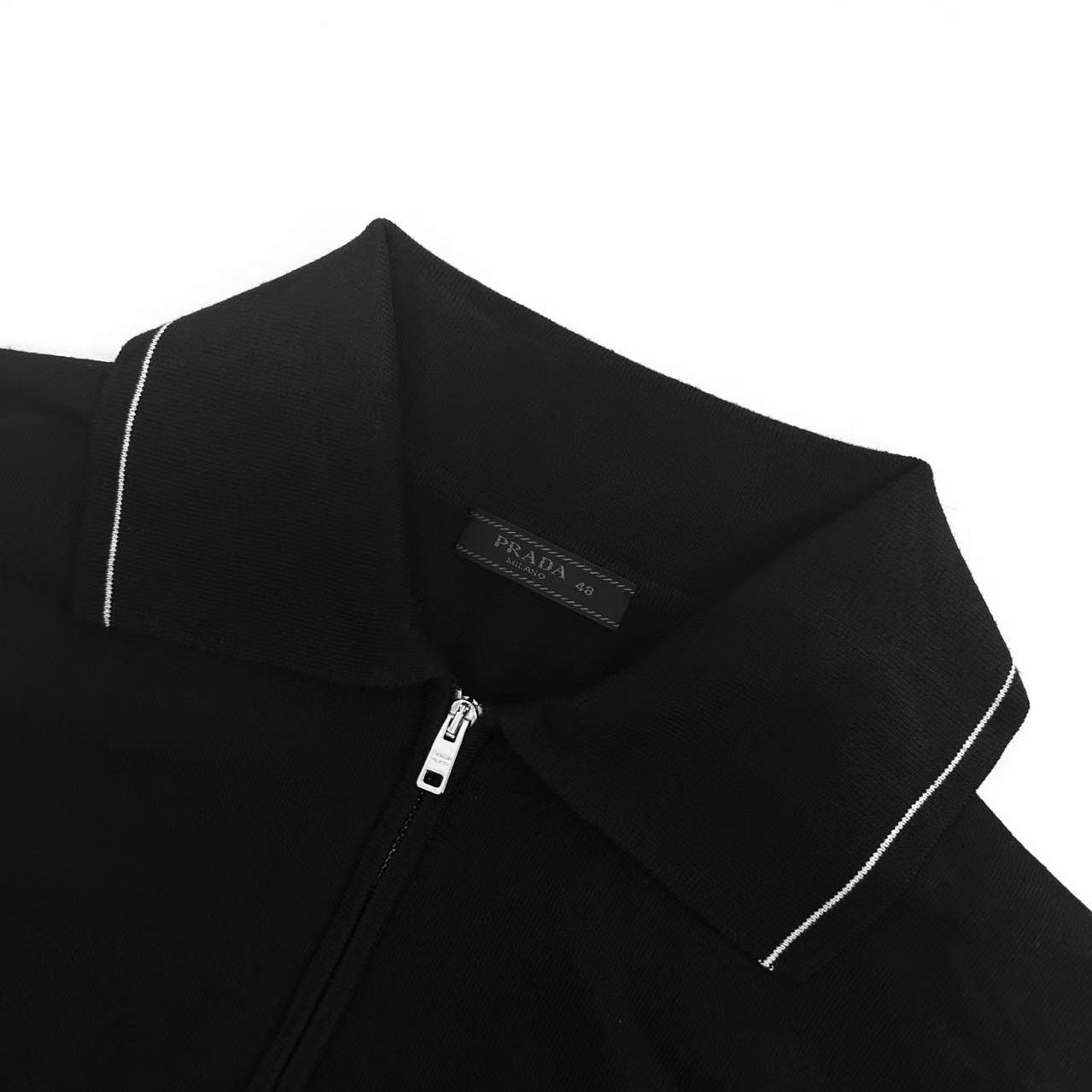 Prada Wool Polo Shirt   - FashionPlug