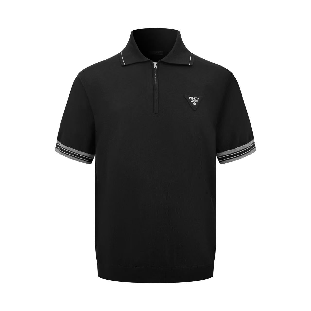 Prada Wool Polo Shirt   - FashionPlug