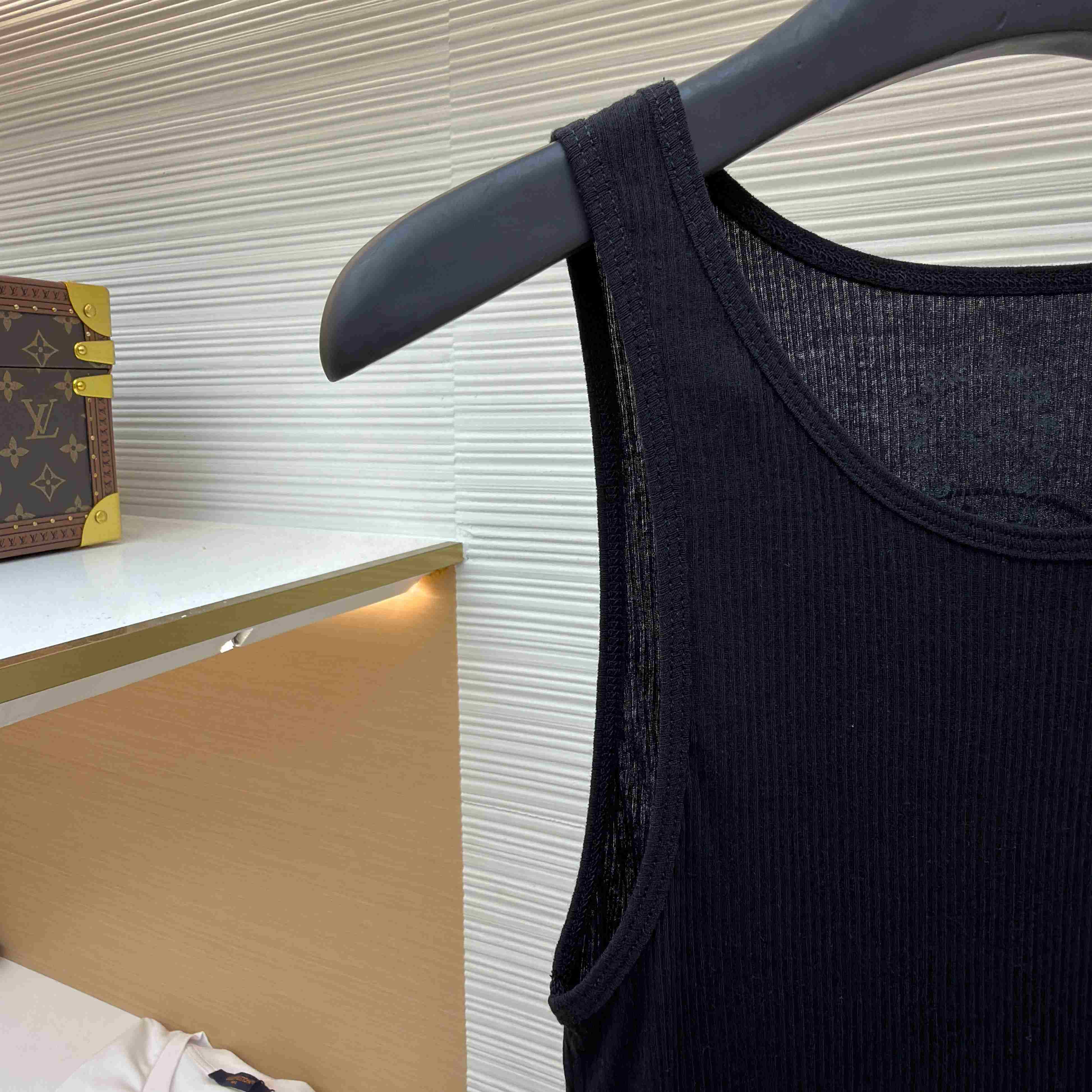 Chrome Hearts Black Horseshoe Logo Tank Top - FashionPlug