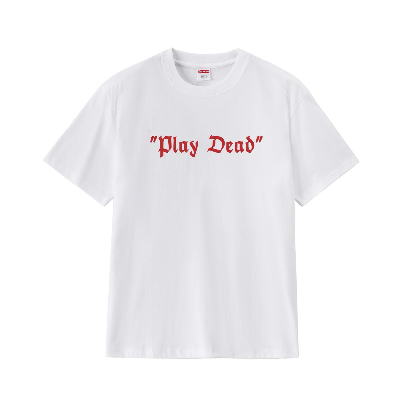 Supreme Play Dead Tee 'White' - FashionPlug