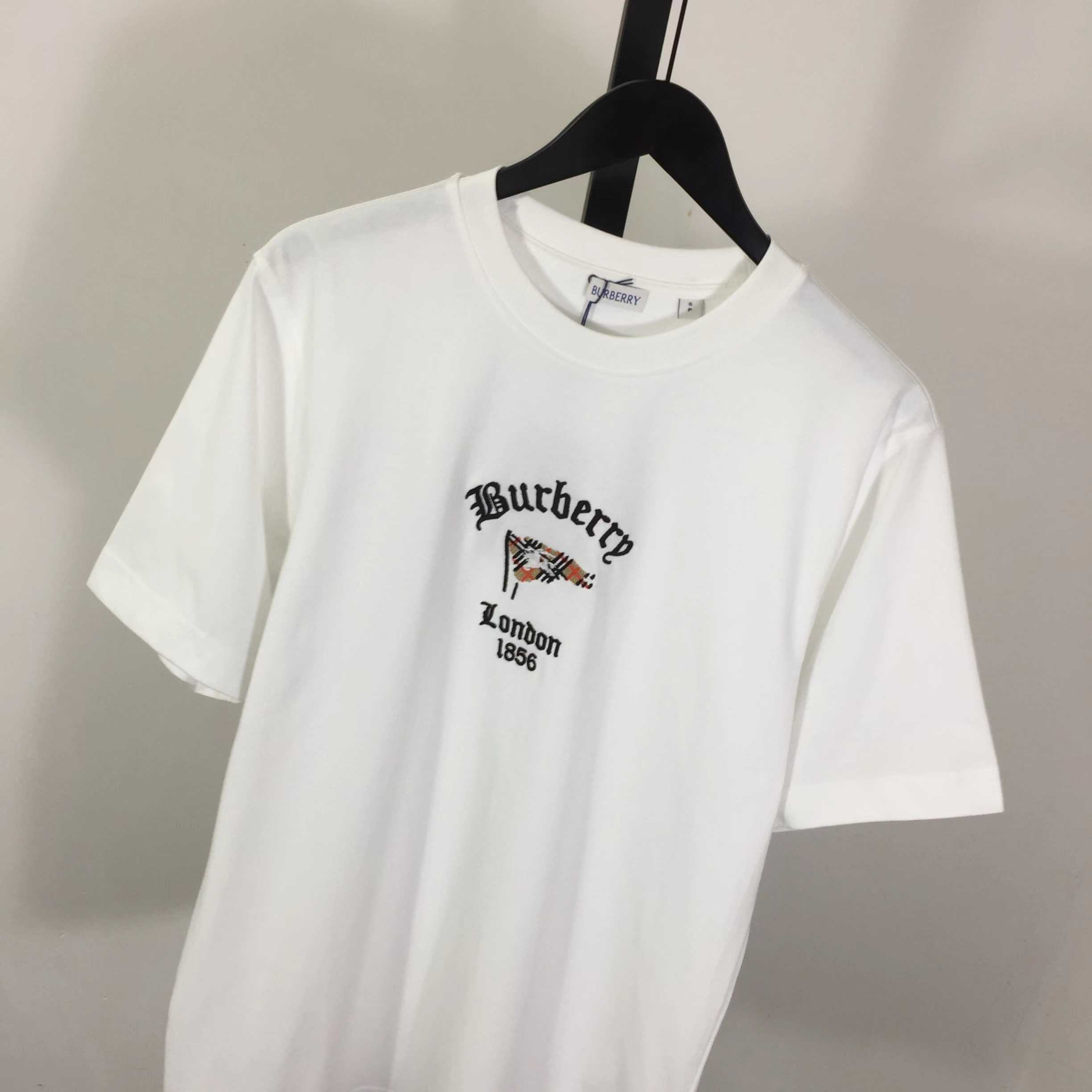 Burberry Check Flag Cotton T-shirt - FashionPlug